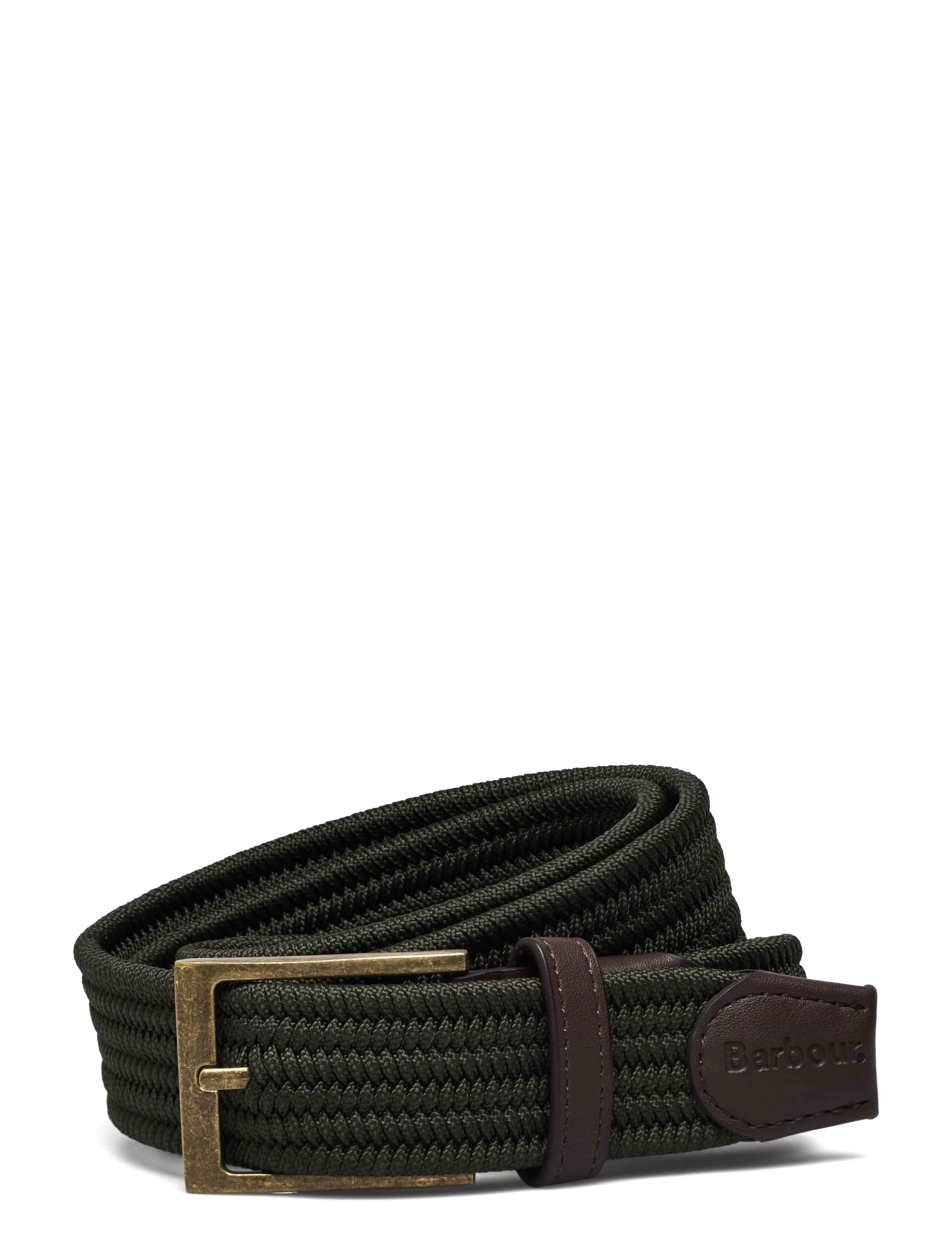 Barbour Barbour Nevis Belt - Flettede belter - DK OLIVE / green