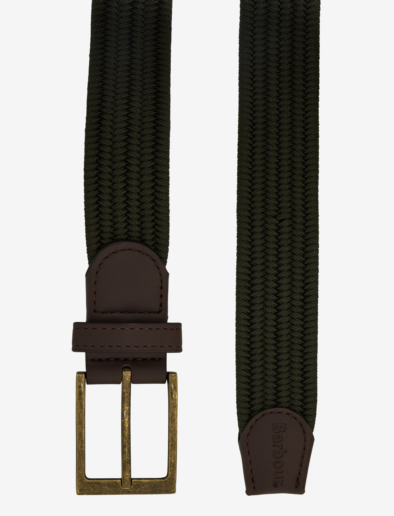Barbour - Barbour Nevis Belt - geflochten gürtel - dk olive - 1