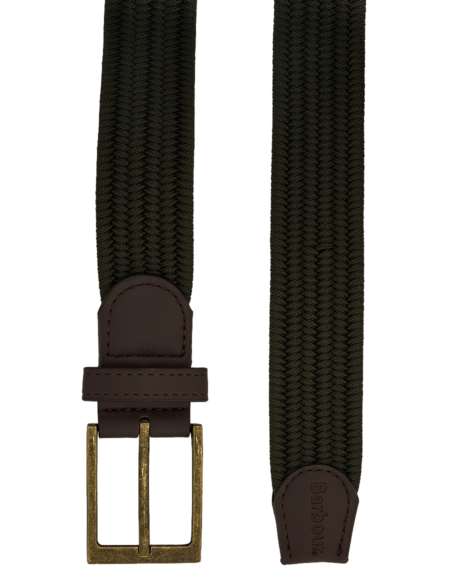 Barbour - Barbour Nevis Belt - flettede bælter - dk olive - 1