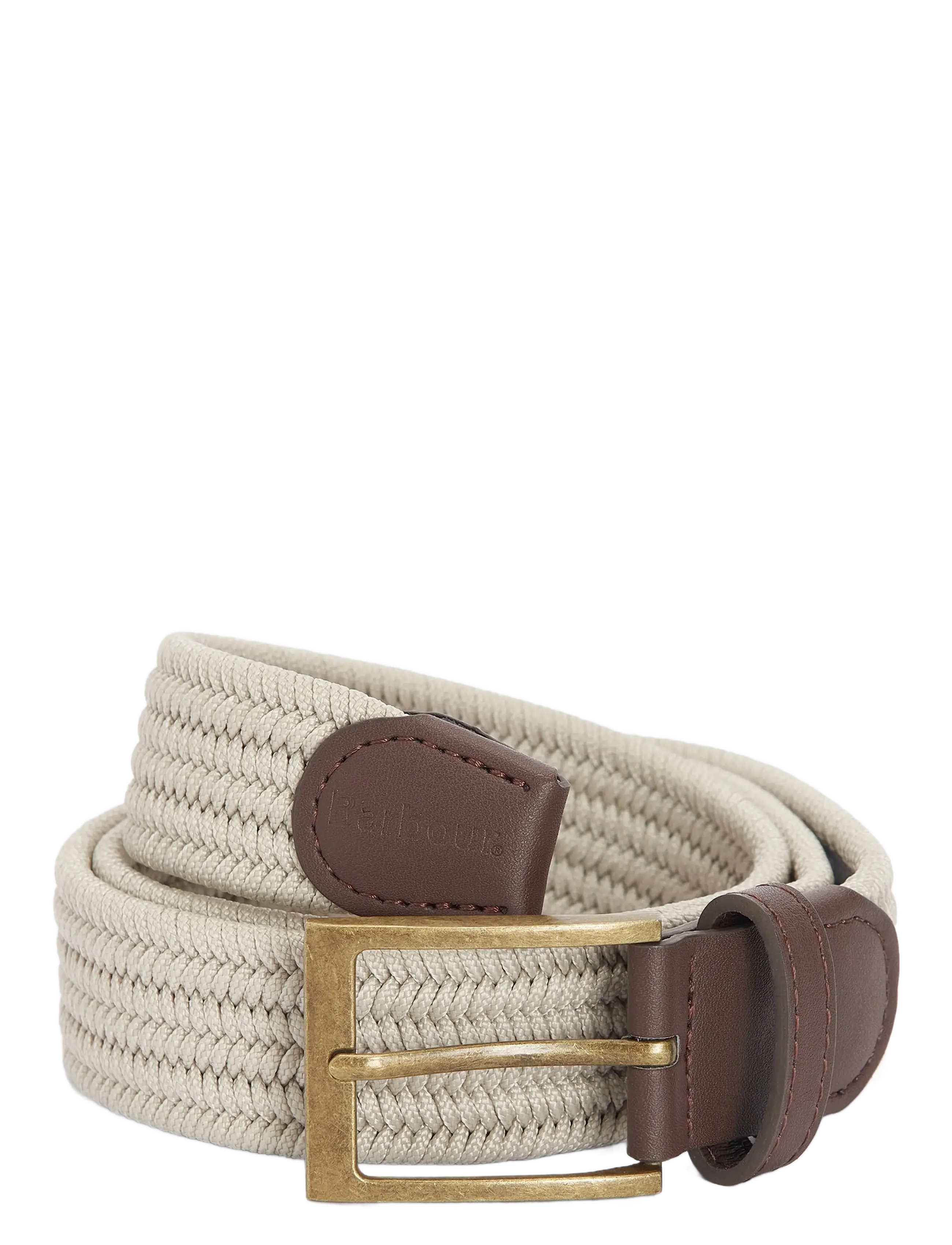 Barbour Barbour Nevis Belt, 122 cm, Beige, Bælter > Flettet Bælte, Herre