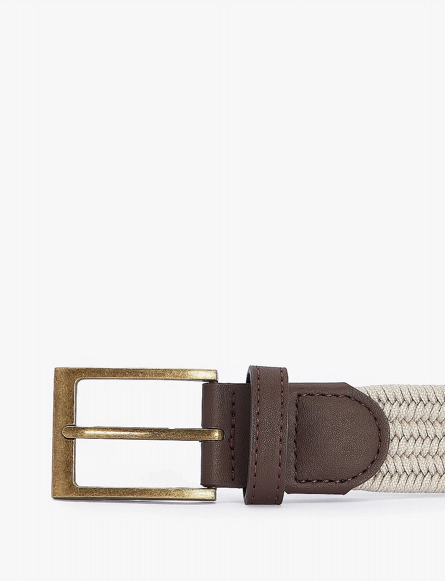 Barbour - Barbour Nevis Belt - flettede bælter - mist - 1