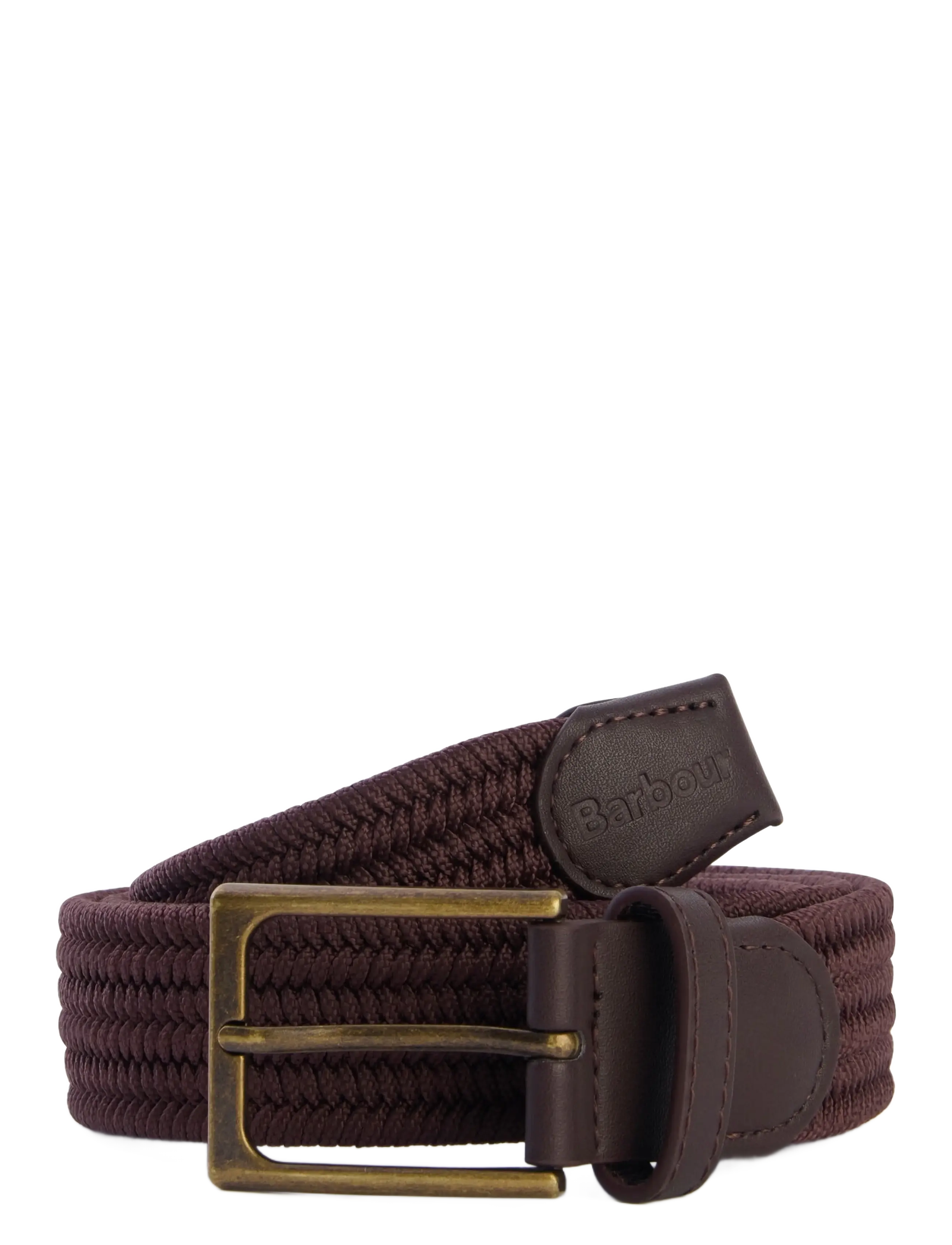 Barbour Barbour Nevis Belt, 122 cm, Brown, Bælter > Flettet Bælte, Herre