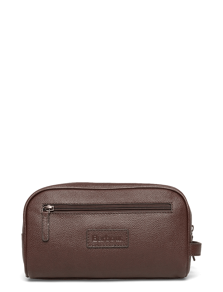 Barbour - Barbour Leather Washbag - shoppa efter tillfälle - brown - 0
