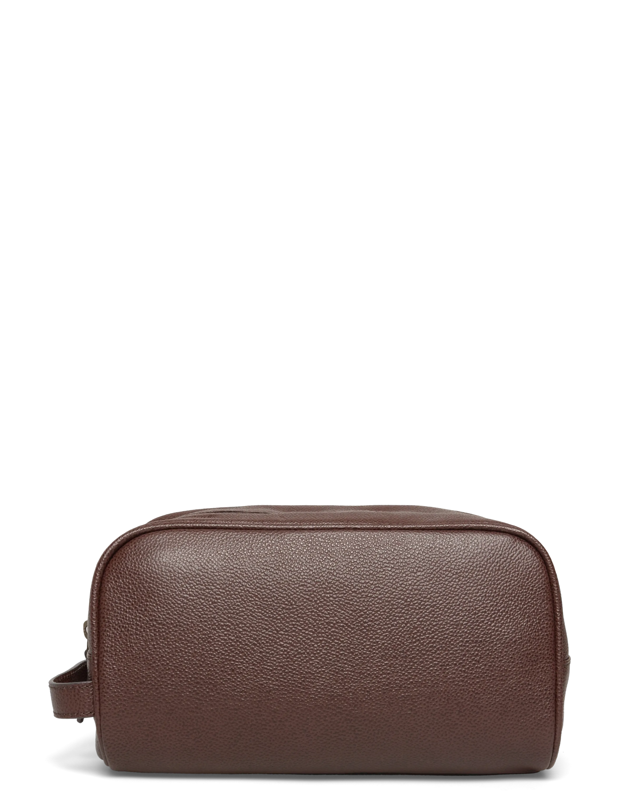 Barbour - Barbour Leather Washbag - shoppa efter tillfälle - brown - 1