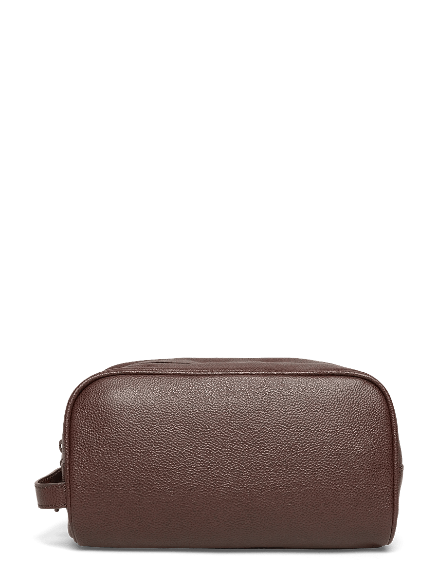 Barbour - Barbour Leather Washbag - shoppa efter tillfälle - brown - 1