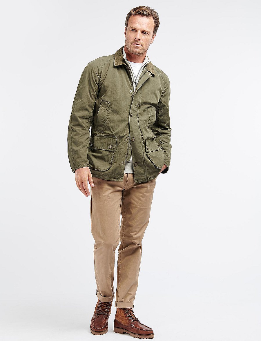 Barbour - Barbour Ashby Casual - plonos striukės - olive - 3