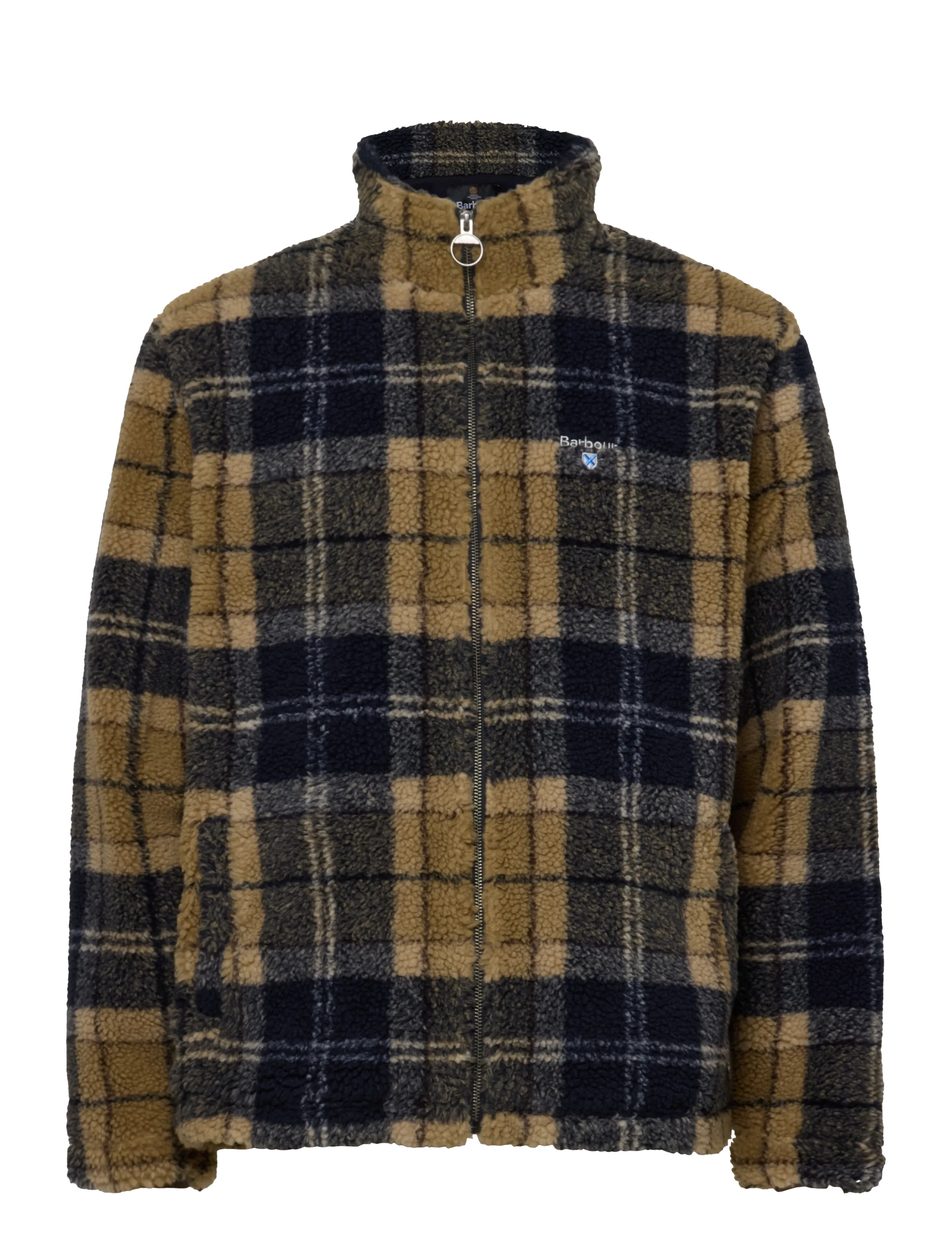 Barbour Barbour Tartan Fleece Zip Through Sweatshirt - Jacken - BIRCHWOOD DRESS TARTAN / brown