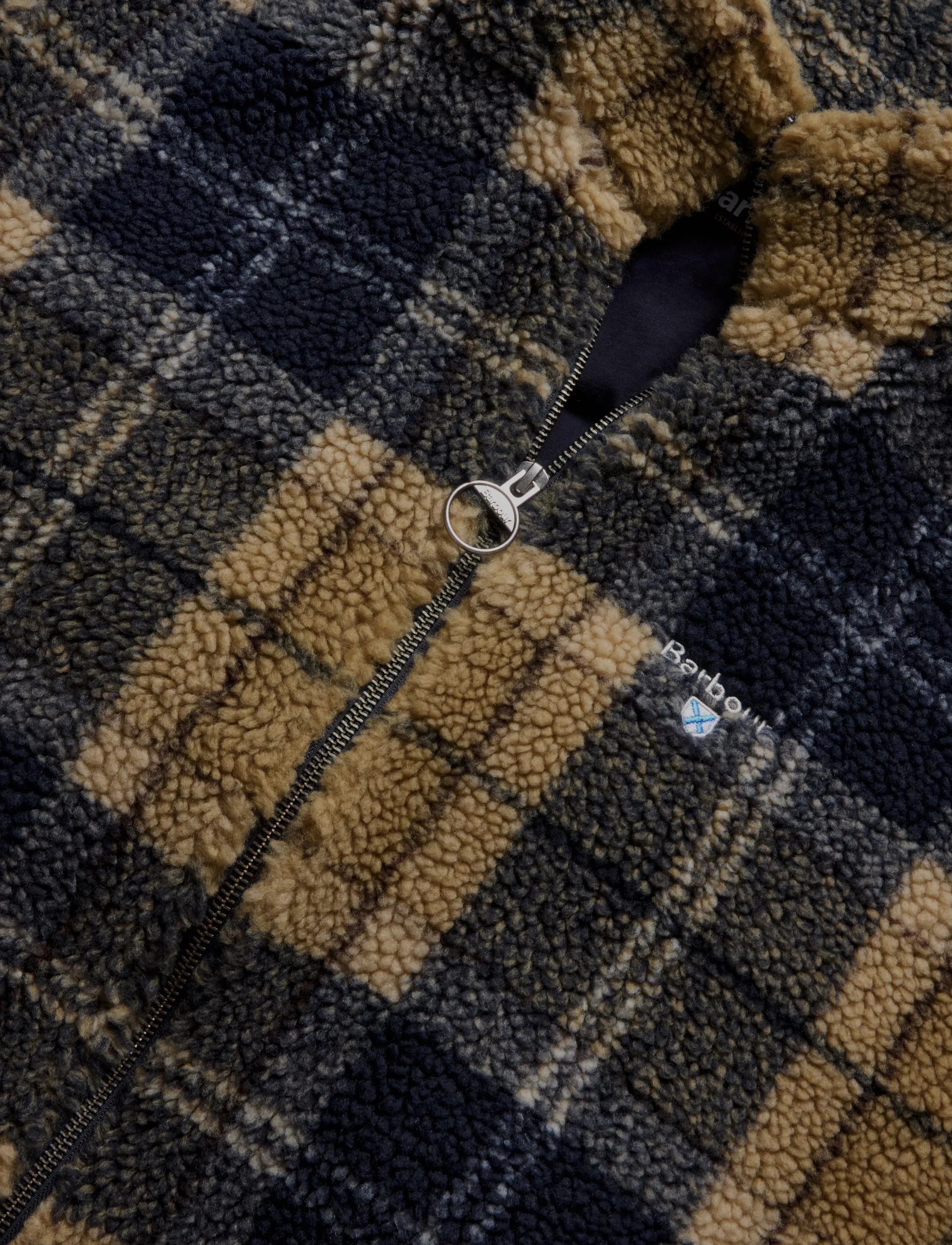 Barbour - Barbour Tartan Fleece Zip Through Sweatshirt - herbstjacken - birchwood dress tartan - 2
