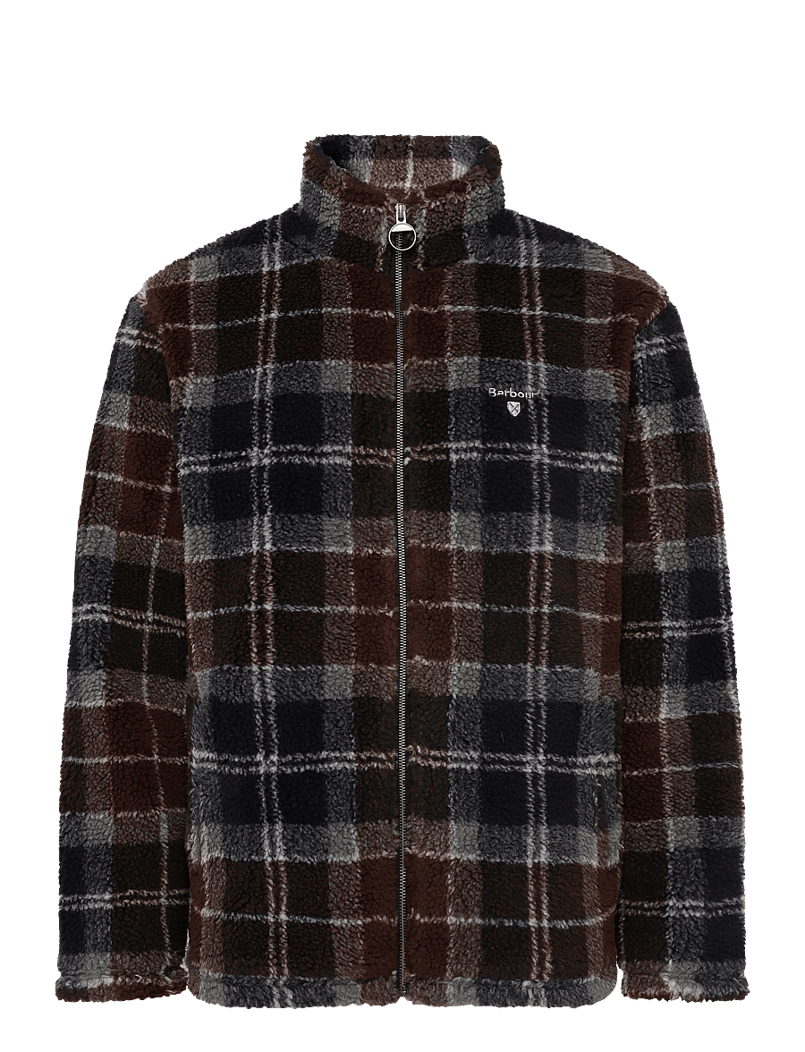 Barbour - Barbour Tartan Fleece Zip Through Sweatshirt - herbstjacken - midnight oak tartan - 0
