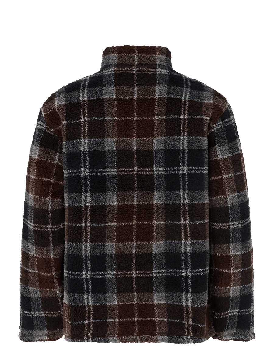 Barbour - Barbour Tartan Fleece Zip Through Sweatshirt - herbstjacken - midnight oak tartan - 1