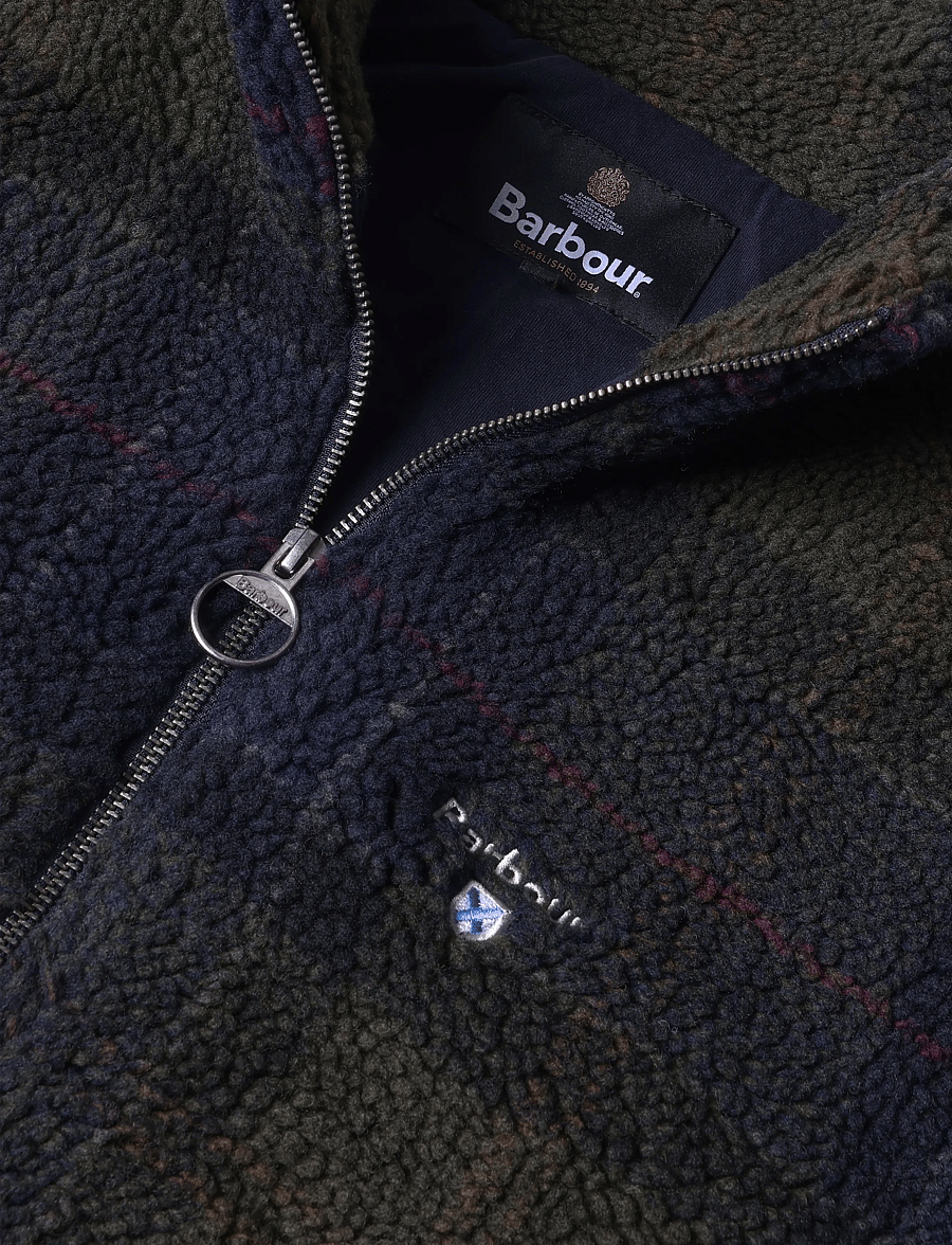 Barbour - Barbour Tartan Fleece Zip Through Sweatshirt - herbstjacken - shadow classic tartan - 2