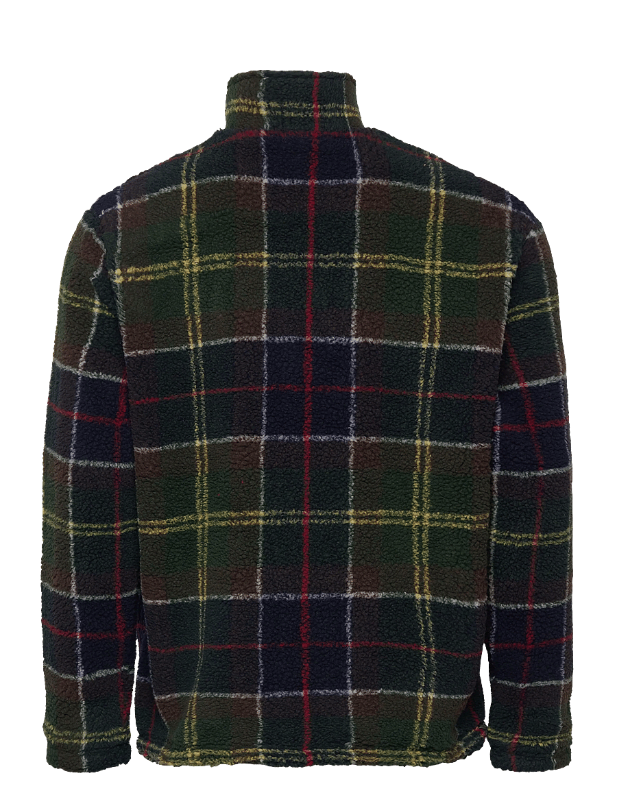 Barbour - Barbour Tartan Fleece Zip Through Sweatshirt - syystakit - tartan - 1