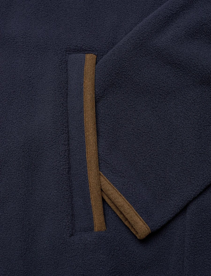 Barbour - Barbour Harwood Zip Thru Fleece - teddy sweaters - navy - 3