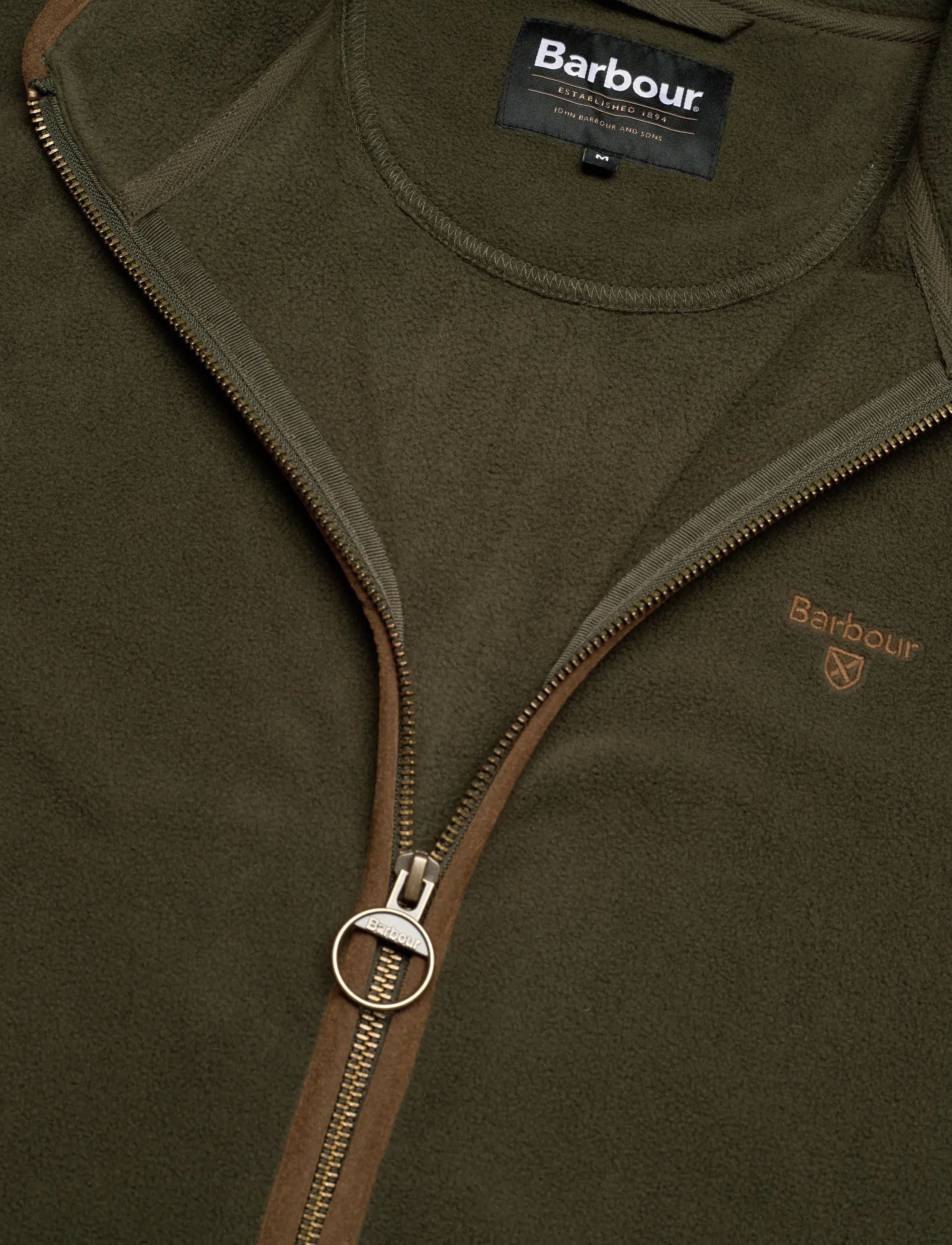 Barbour - Barbour Harwood Zip Thru Fleece - olive - 2