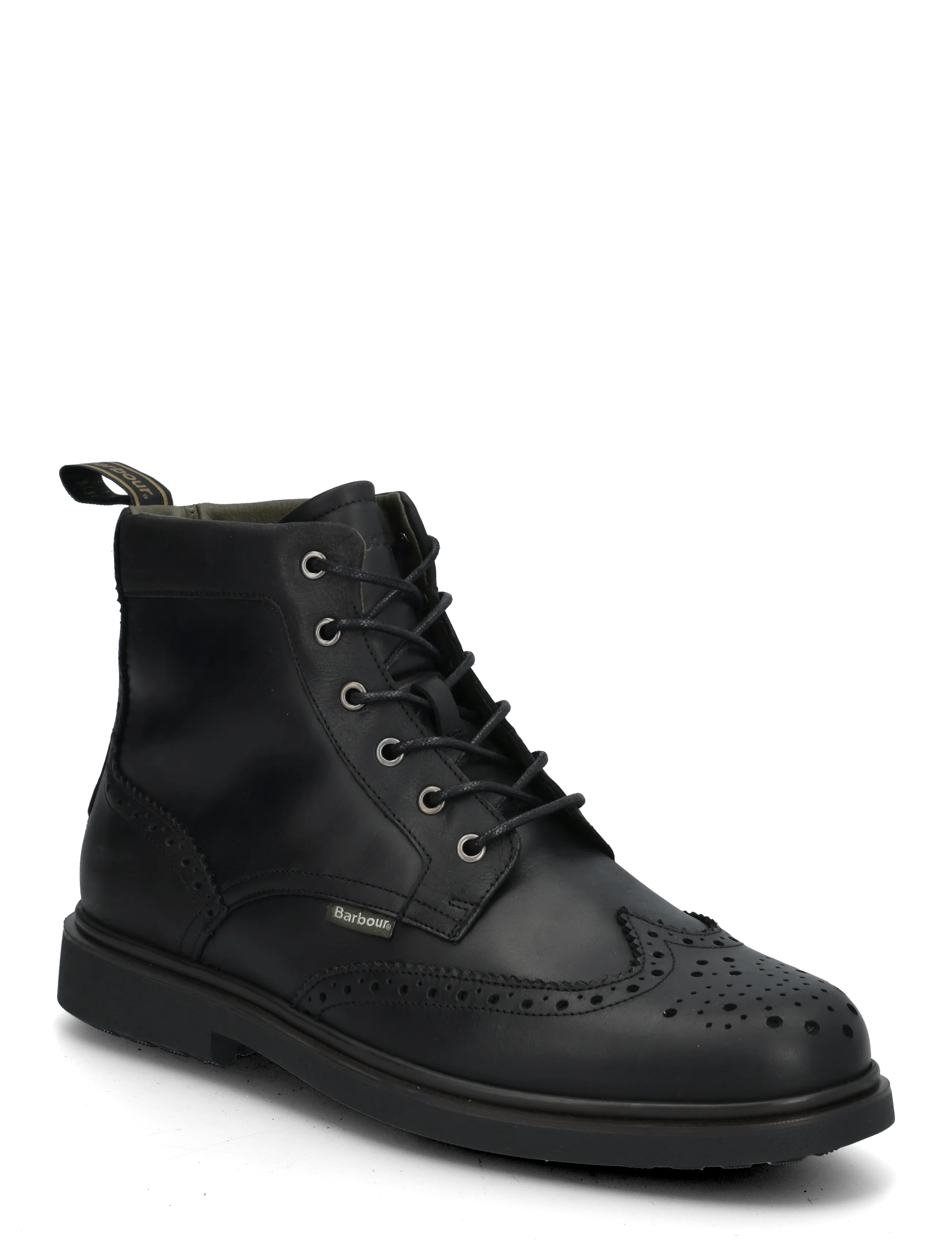 Barbour Barmoor Brogue Boot, Mænd, Brogue Støvle, Sort, Str: 46