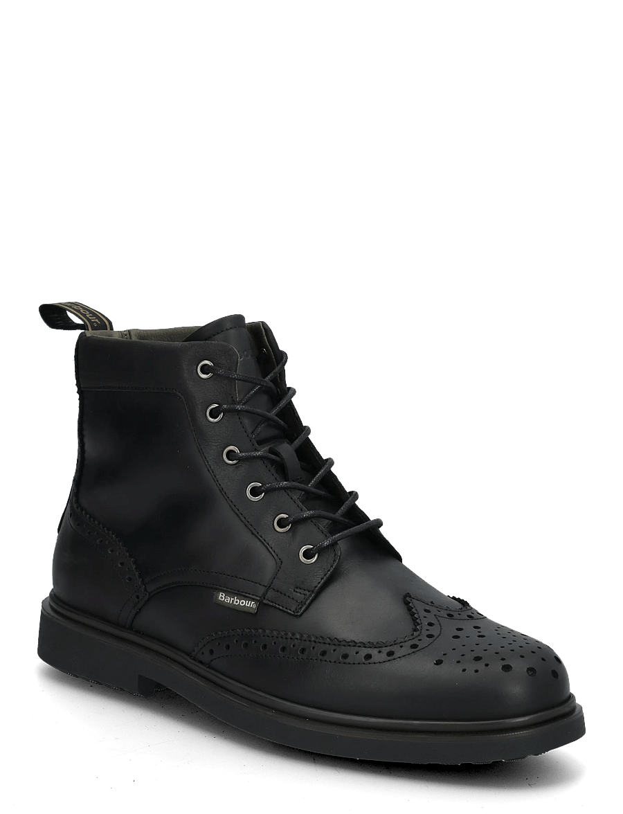 Barbour - Barbour Barmoor Brogue Boot - schnürstiefel - black - 0