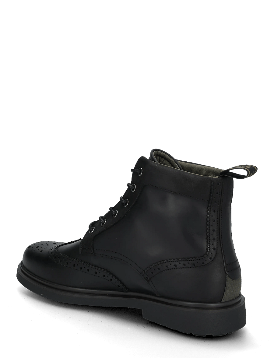 Barbour - Barbour Barmoor Brogue Boot - schnürstiefel - black - 1