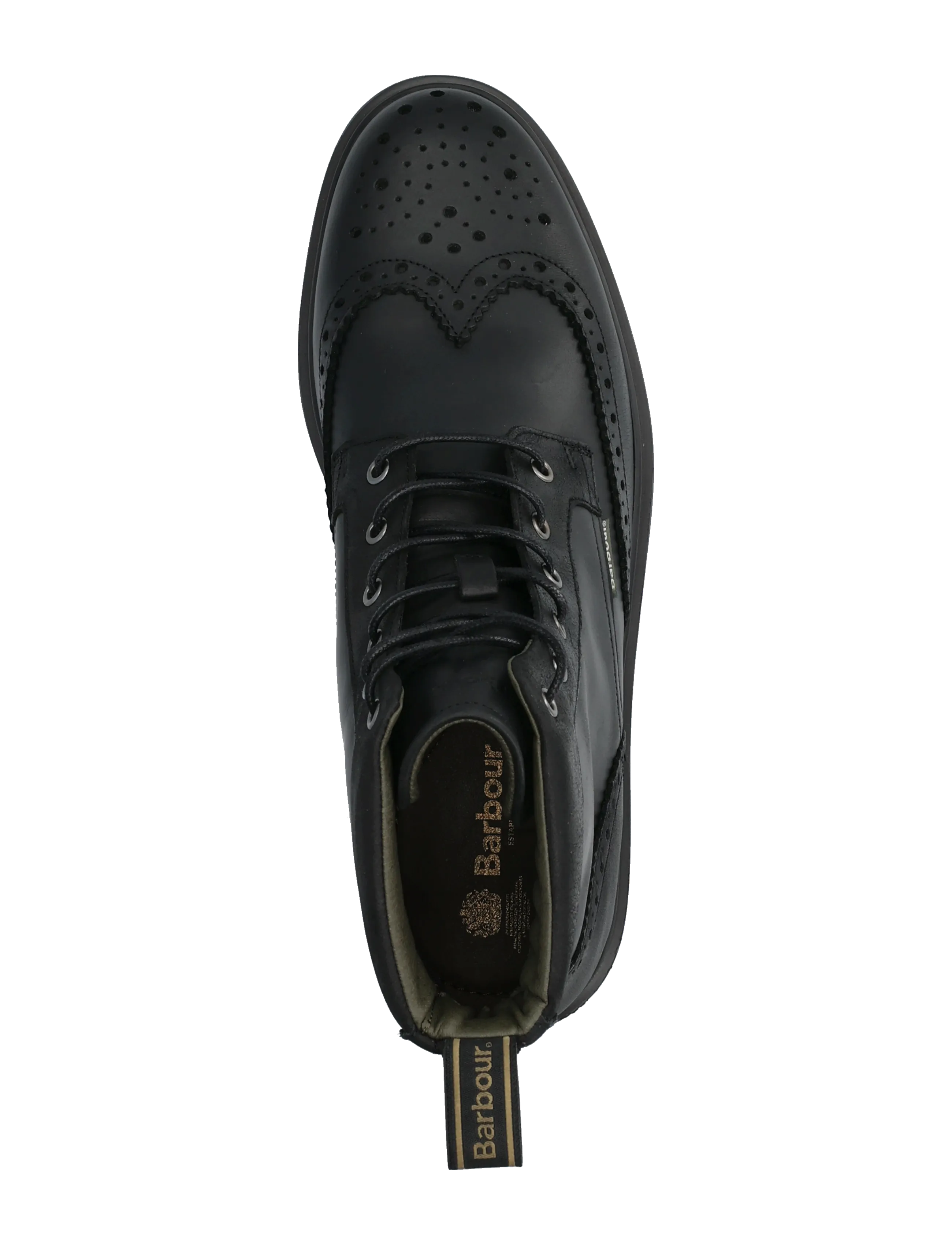 Barbour - Barbour Barmoor Brogue Boot - schnürstiefel - black - 3