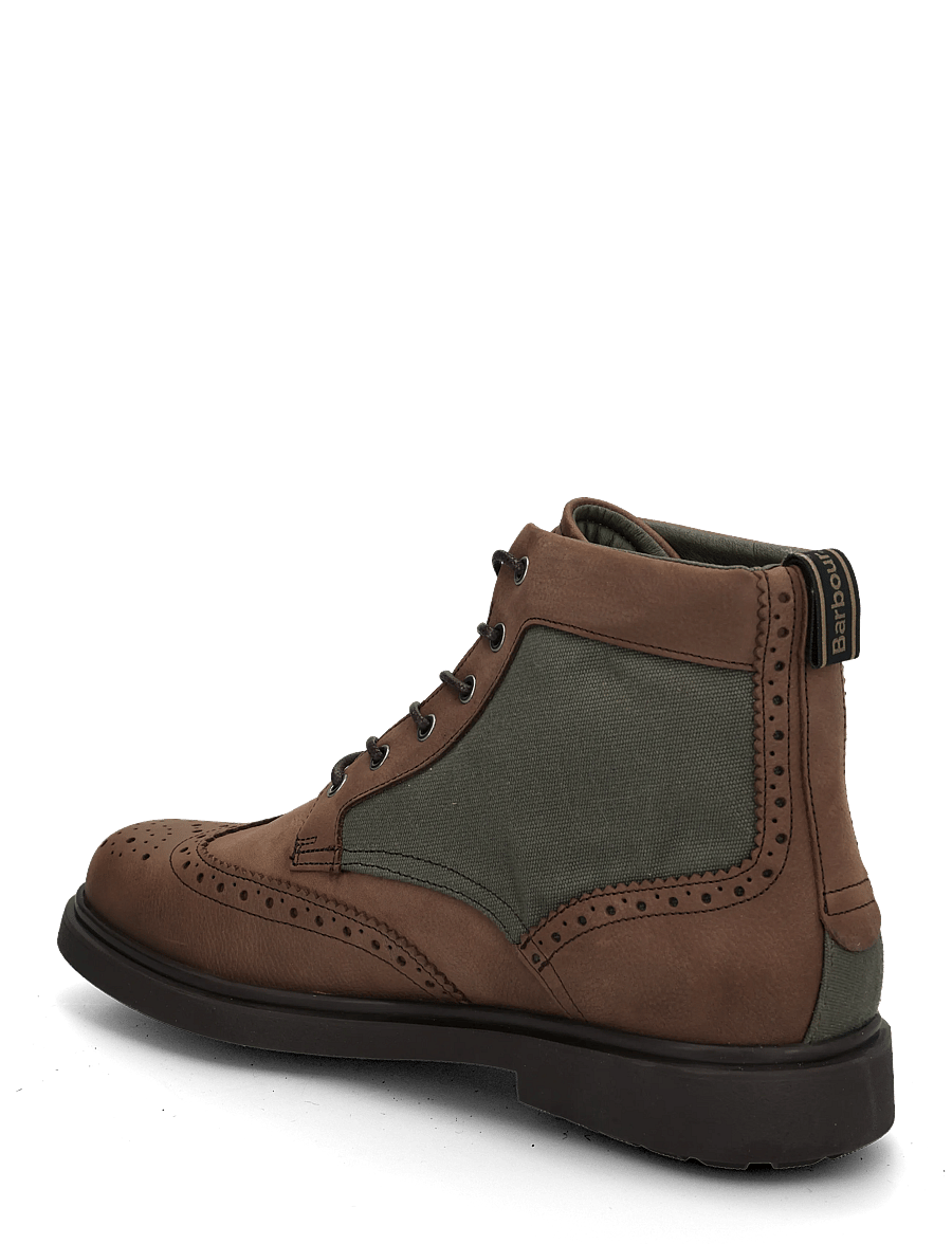 Barbour - Barbour Barmoor Brogue Boot - snørestøvler - dk brown - 1
