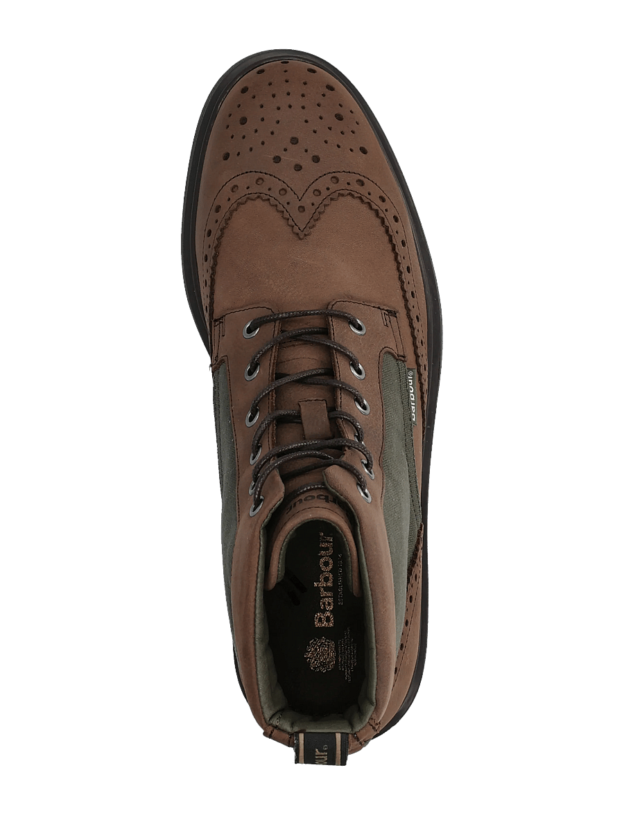 Barbour - Barbour Barmoor Brogue Boot - snørestøvler - dk brown - 3