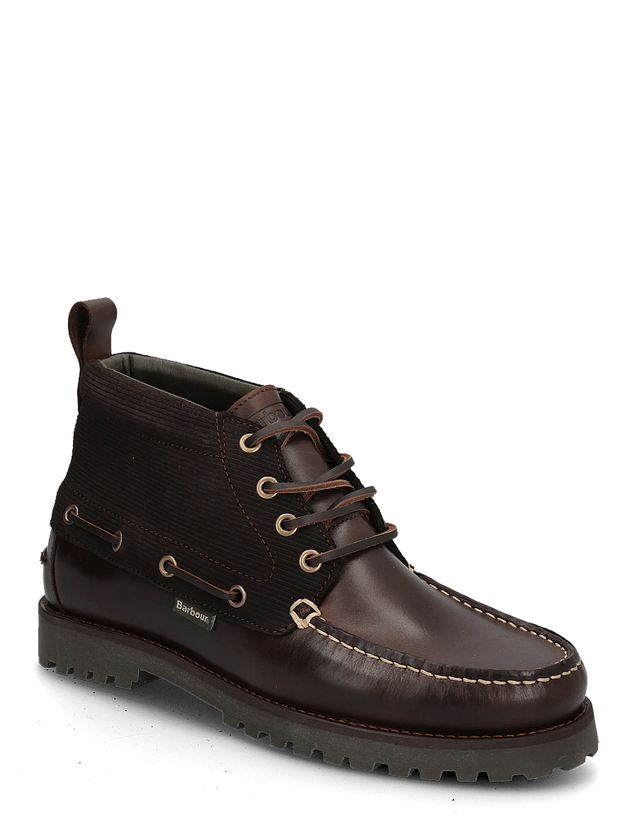 Barbour - Barbour Harle Mid Chukka Boot - chukka boots - dk brown/cord - 0