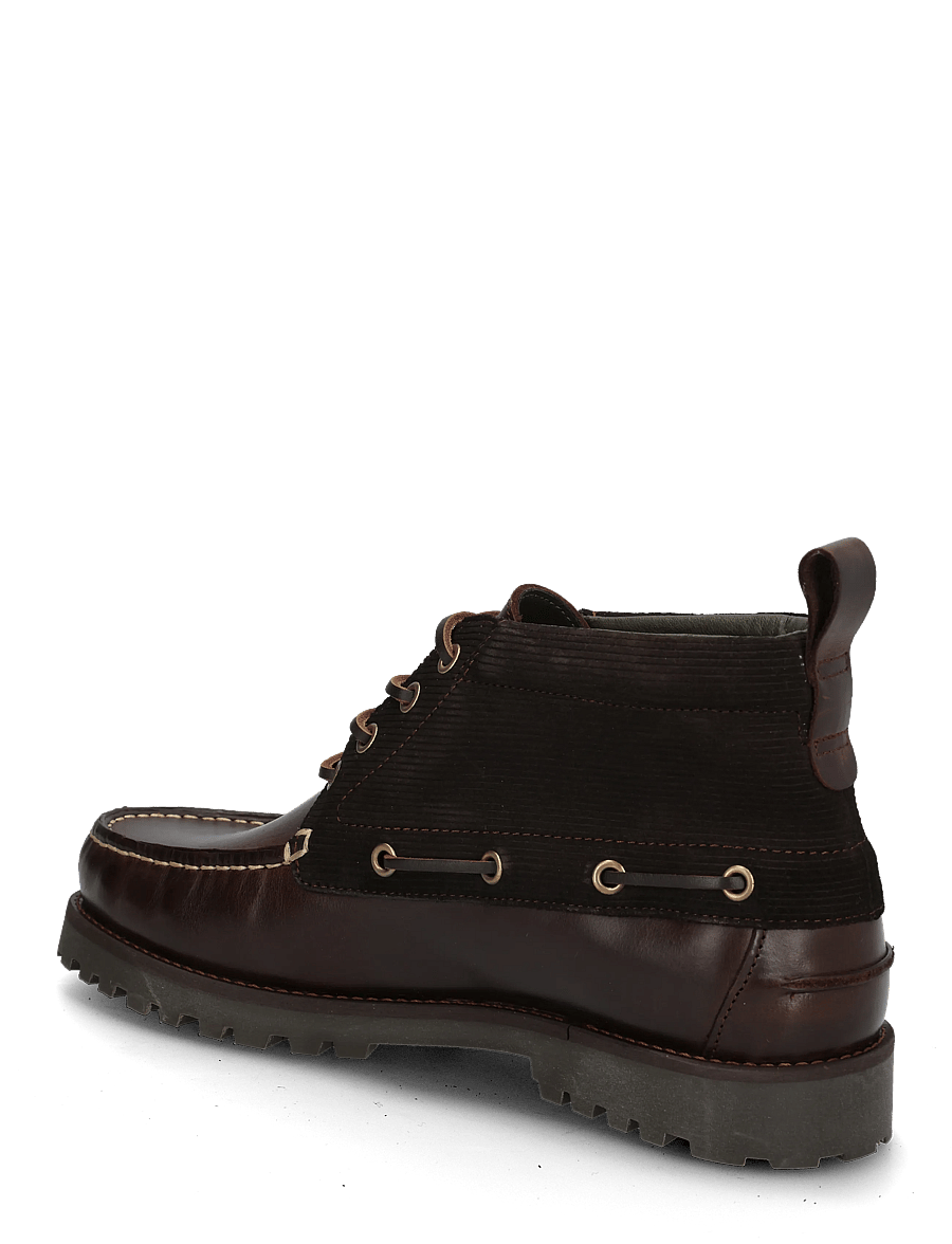 Barbour - Barbour Harle Mid Chukka Boot - chukka boots - dk brown/cord - 1