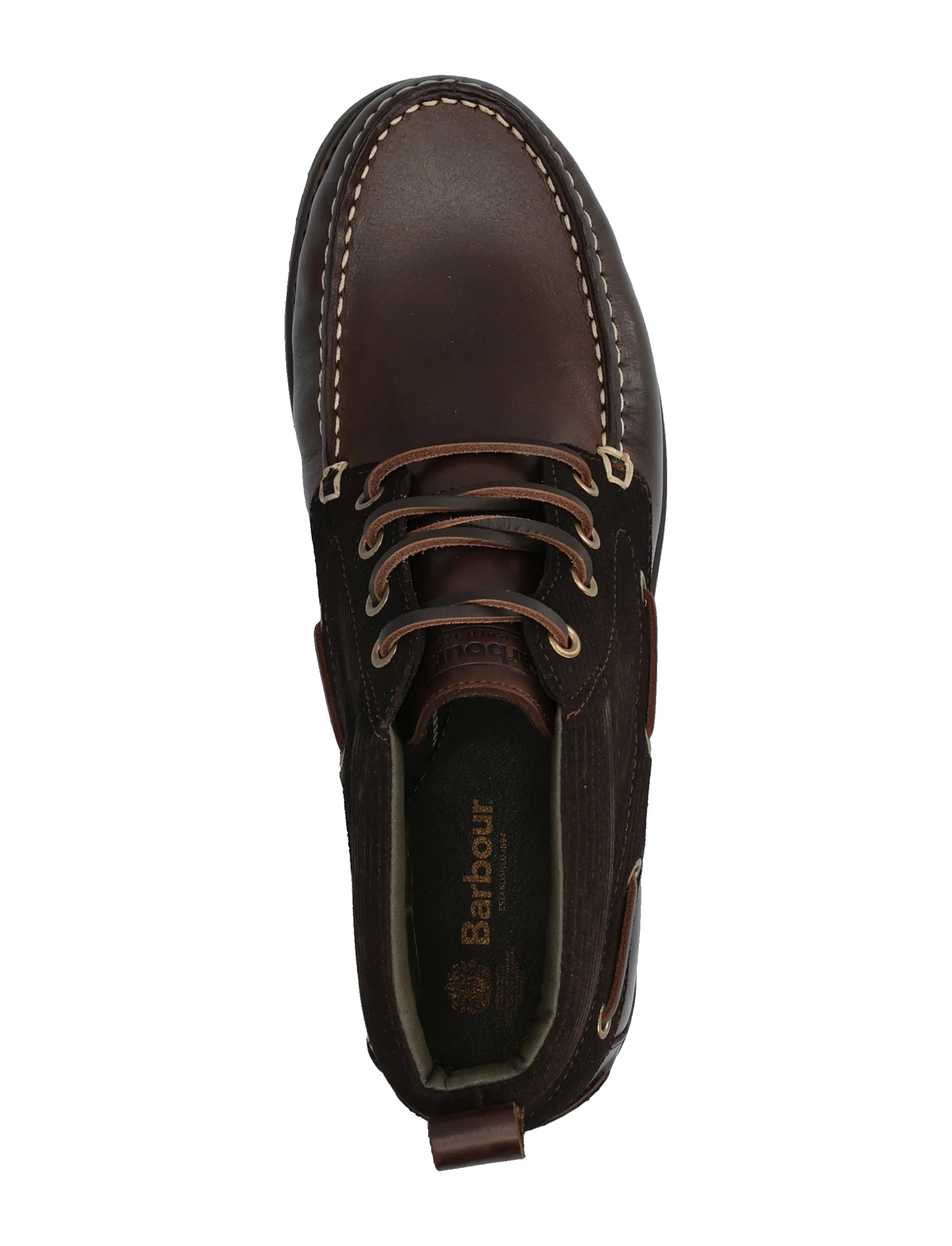 Barbour - Barbour Harle Mid Chukka Boot - chukka boots - dk brown/cord - 3