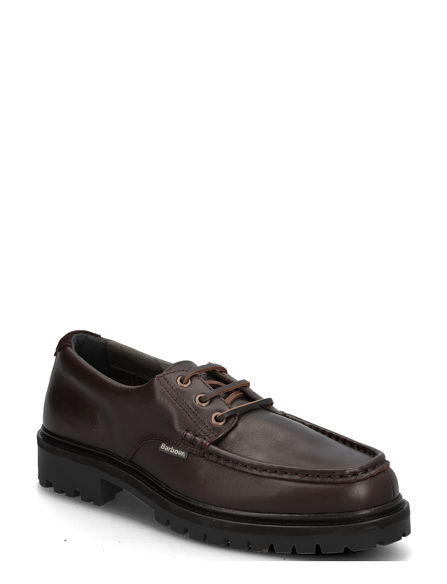 Barbour - Barbour Paxton Apron Derby Shoe - moc-toe kingad - dk brown - 0