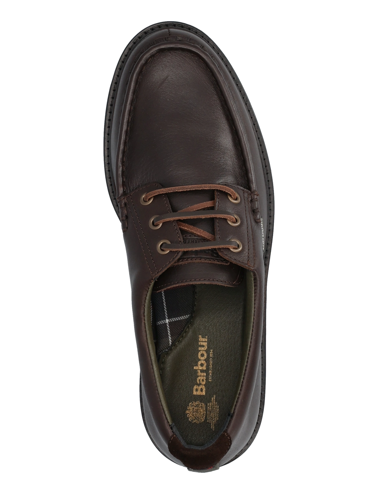 Barbour - Barbour Paxton Apron Derby Shoe - moc-toe kingad - dk brown - 3