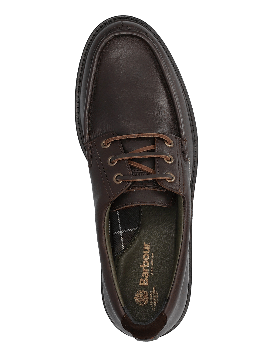 Barbour - Barbour Paxton Apron Derby Shoe - moc-toe kingad - dk brown - 3