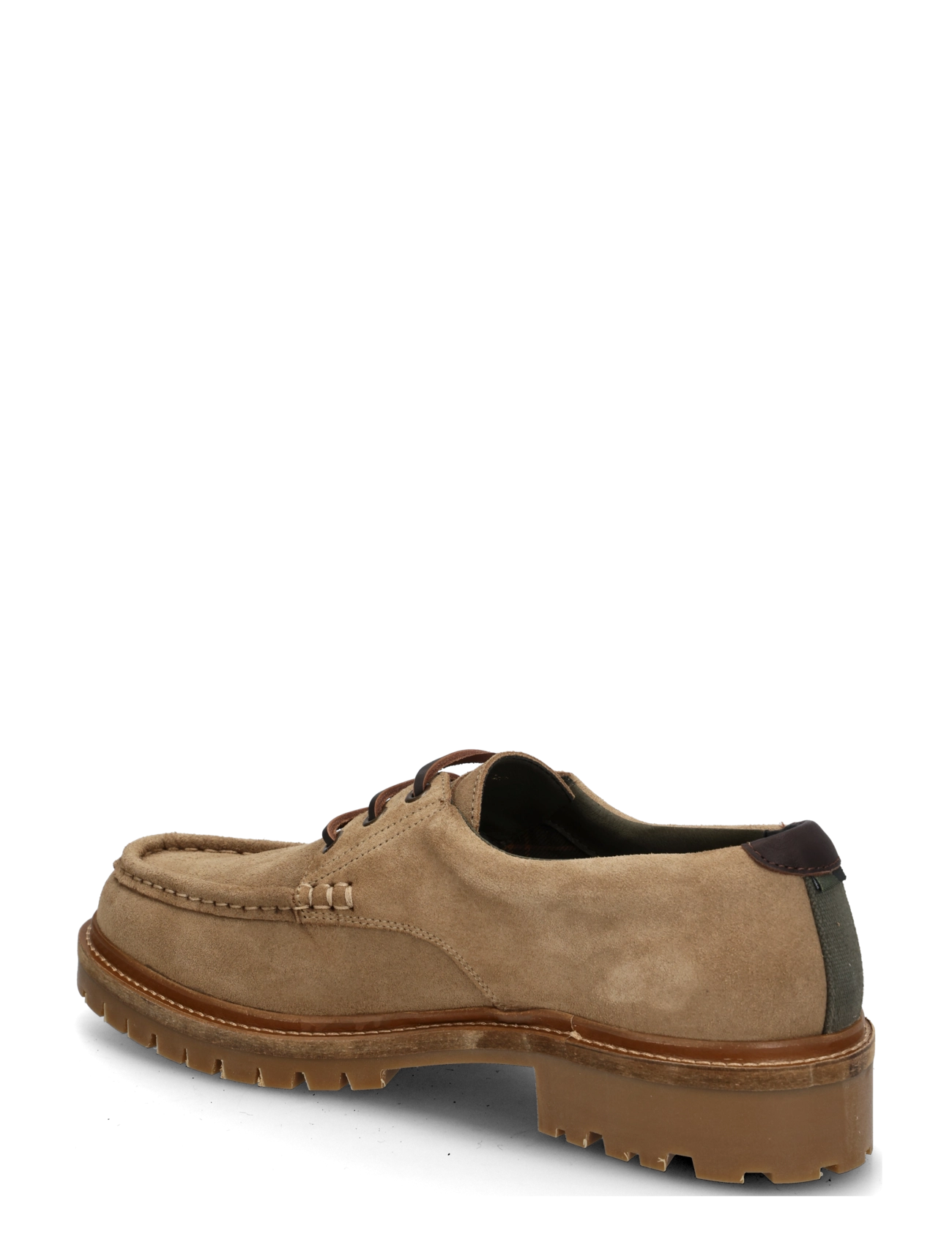 Barbour - Barbour Paxton Apron Derby Shoe - moc toe skor - taupe suede - 1