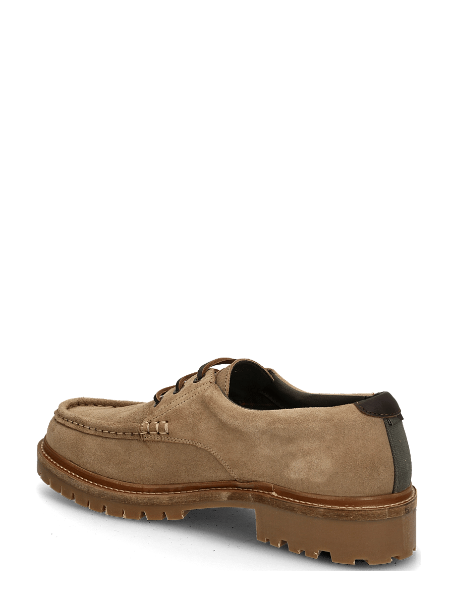 Barbour - Barbour Paxton Apron Derby Shoe - moc toe skor - taupe suede - 1