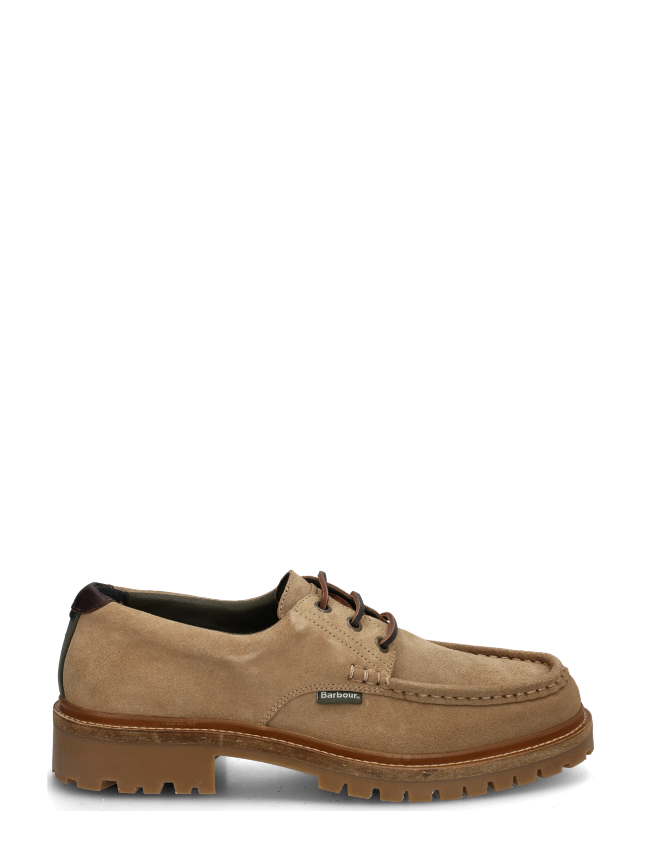 Barbour - Barbour Paxton Apron Derby Shoe - moc toe skor - taupe suede - 2