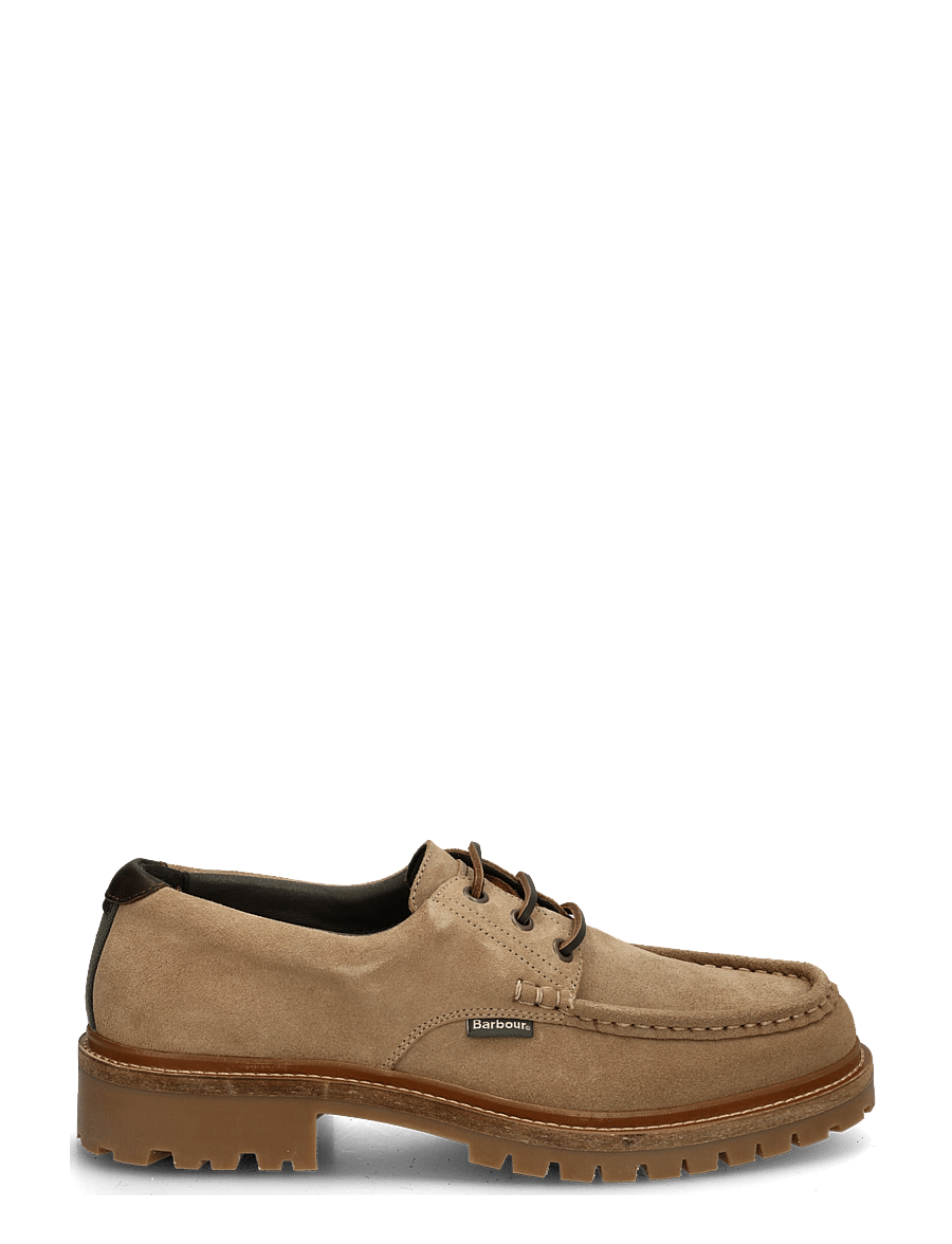 Barbour - Barbour Paxton Apron Derby Shoe - moc toe skor - taupe suede - 2