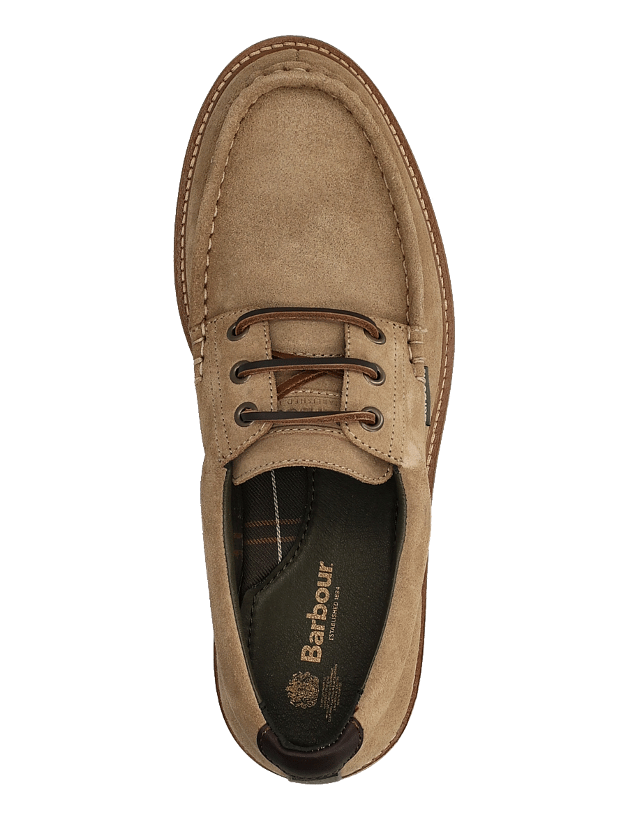 Barbour - Barbour Paxton Apron Derby Shoe - moc toe skor - taupe suede - 3