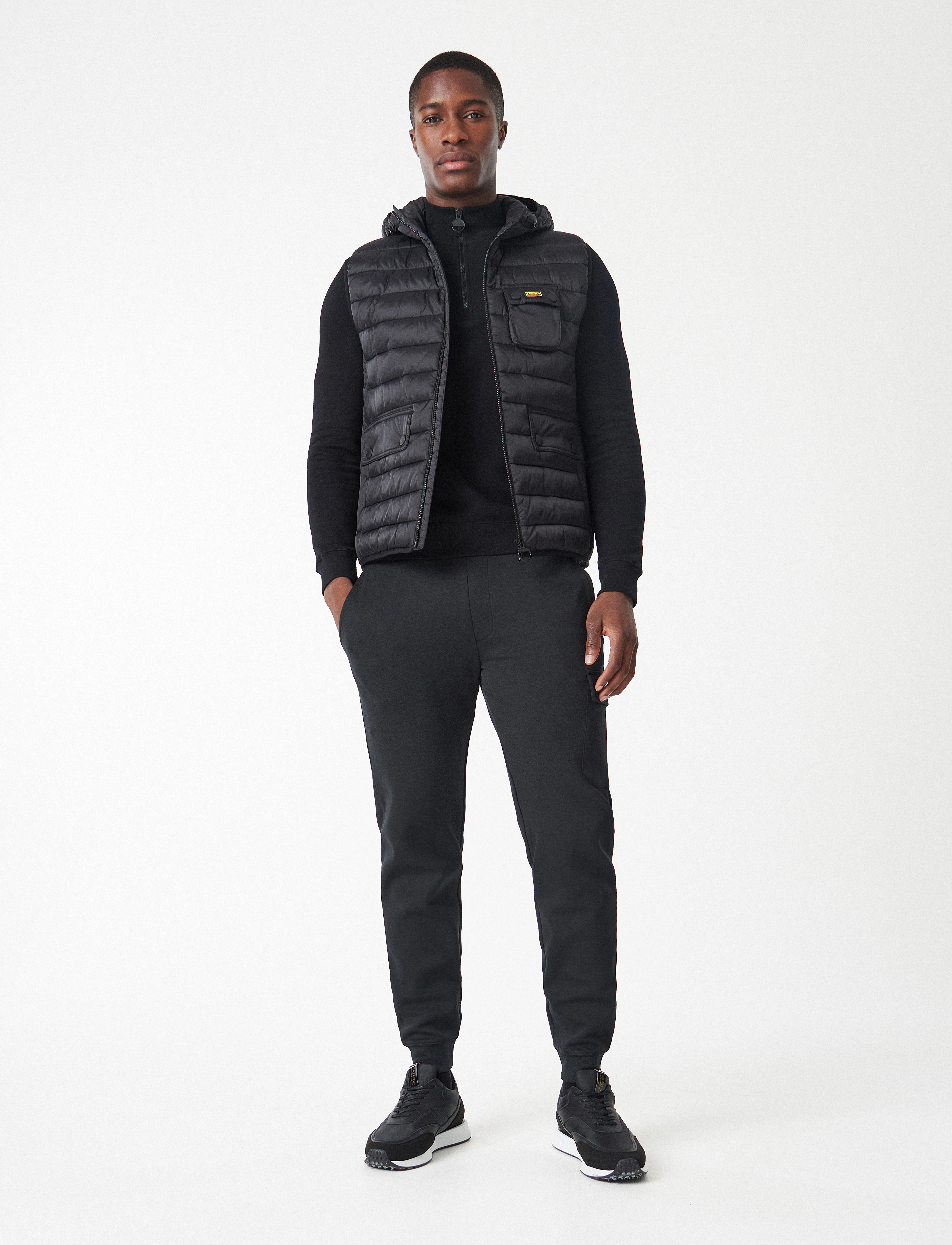 Barbour B.Intl Ouston Hooded Gilet - Veste - BLACK / black