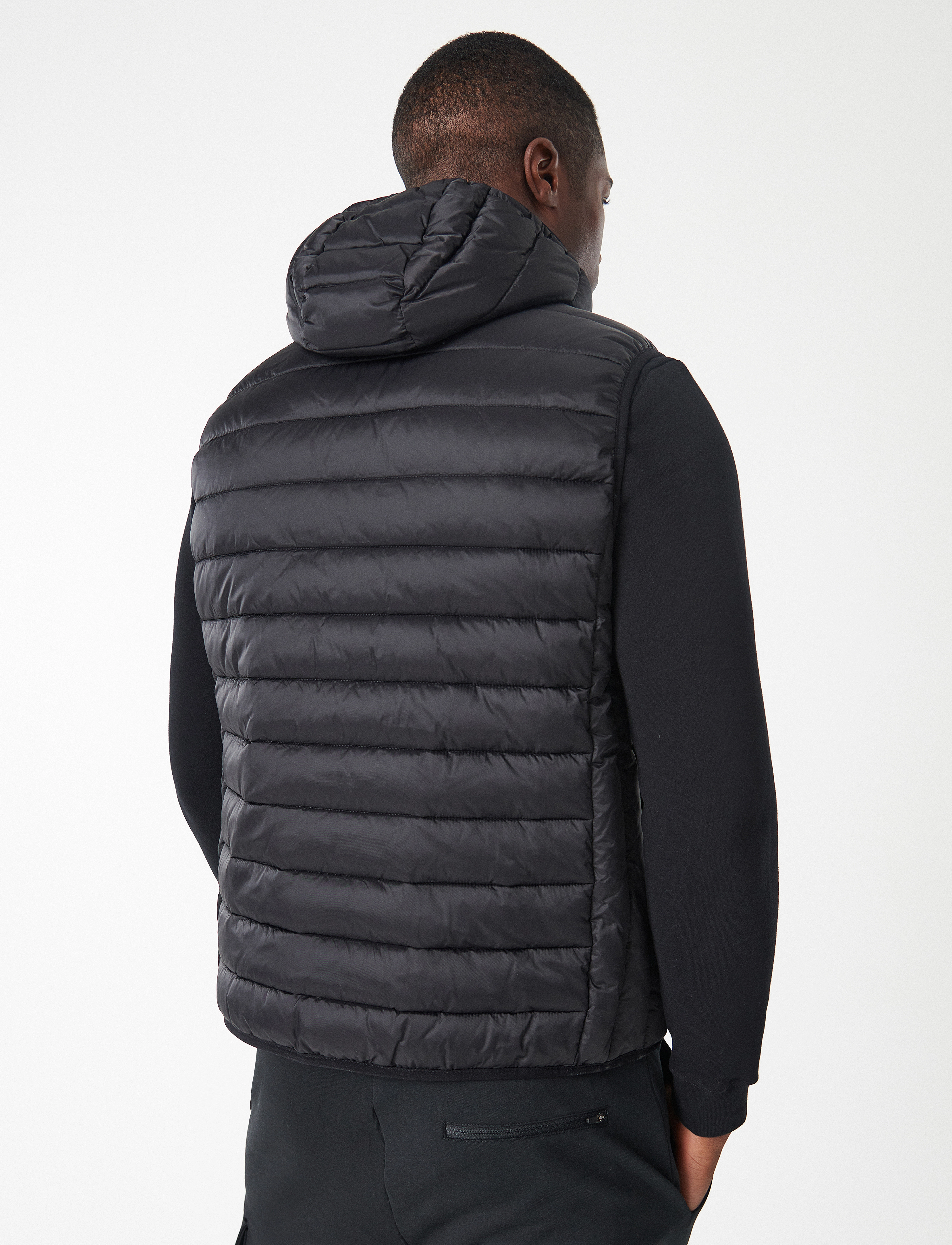 Barbour - B.Intl Ouston Hooded Gilet - black - 4