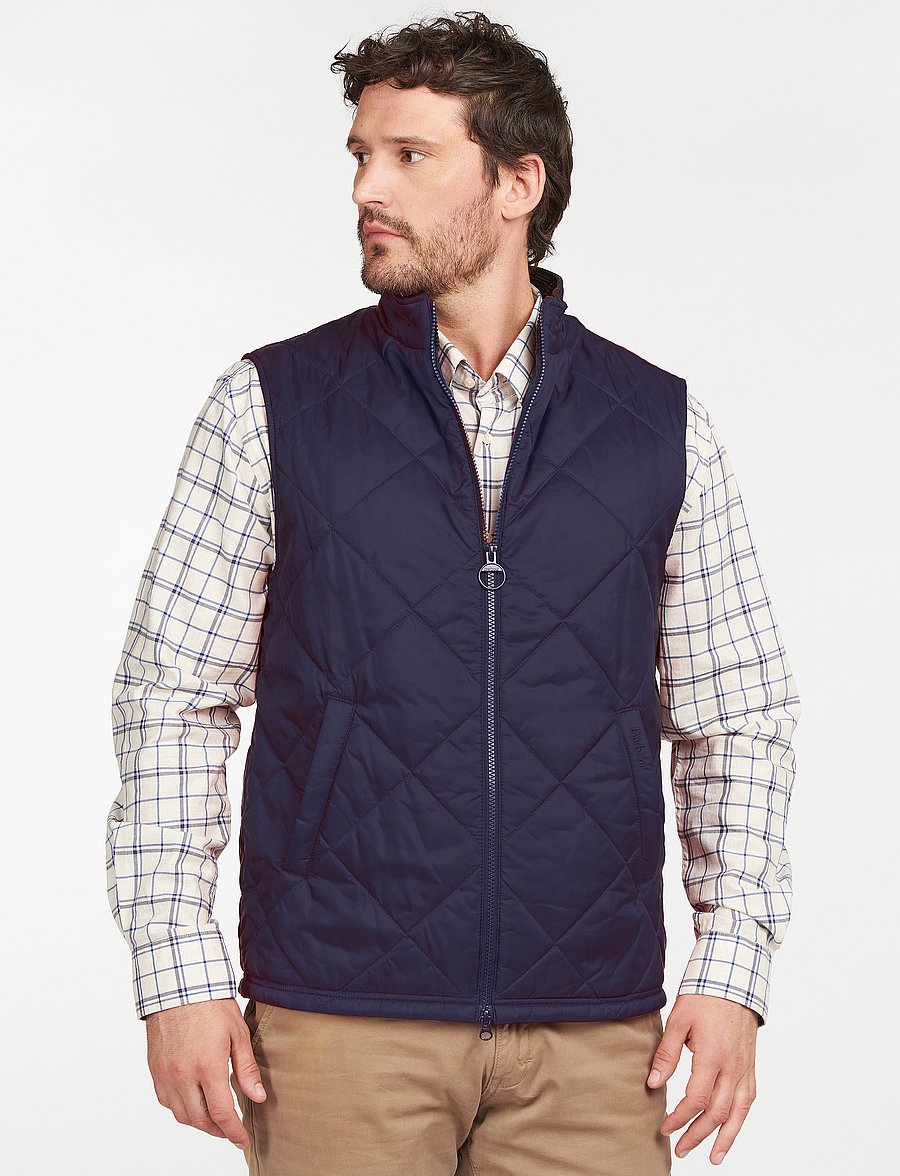 Barbour - Barbour Finn Quilted Gilet - veste - navy - 0