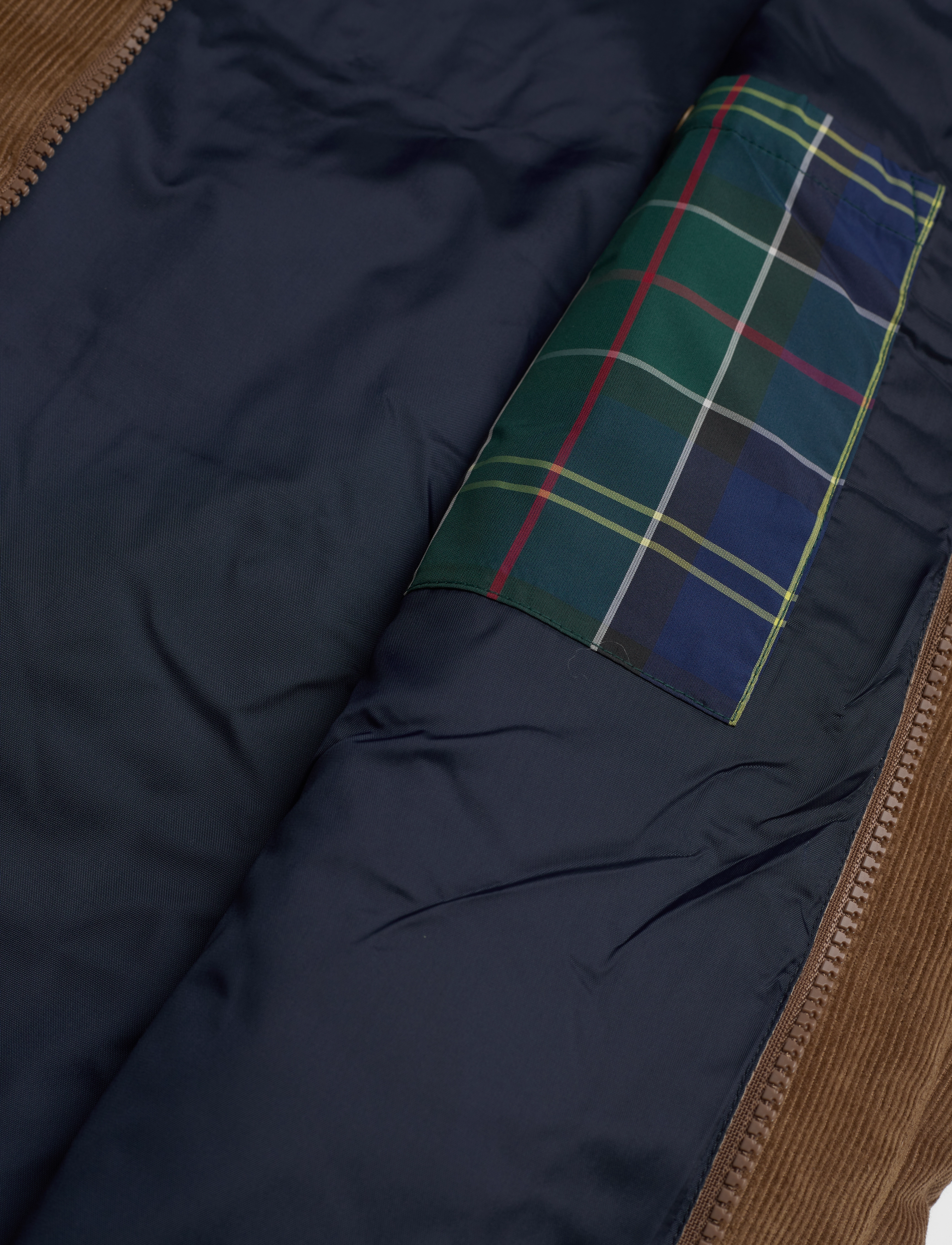 Barbour - Barbour Cord Baffle Gilet - beige/ivy tartan - 4