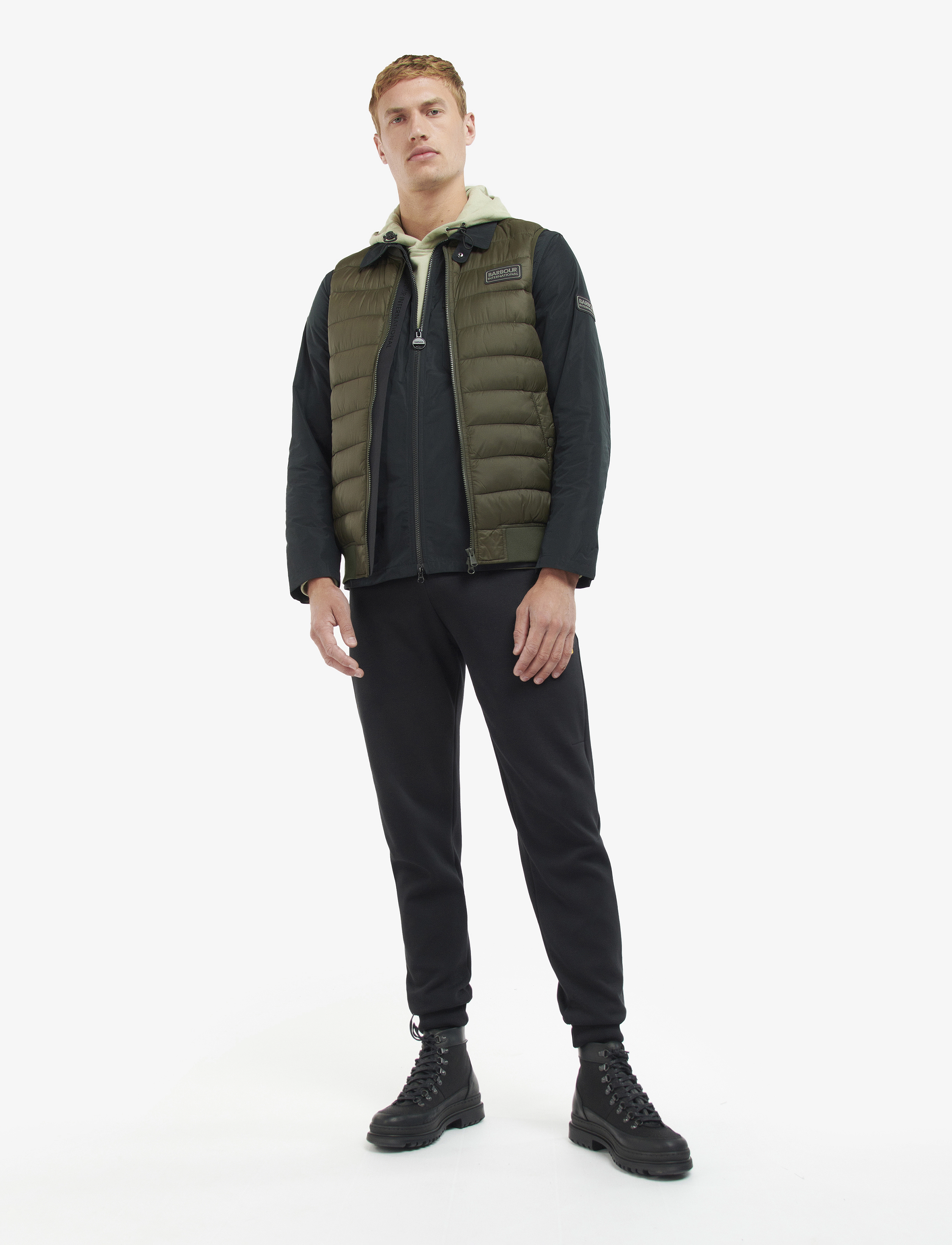 Barbour - B.Intl Elgin Gilet - olive - 4