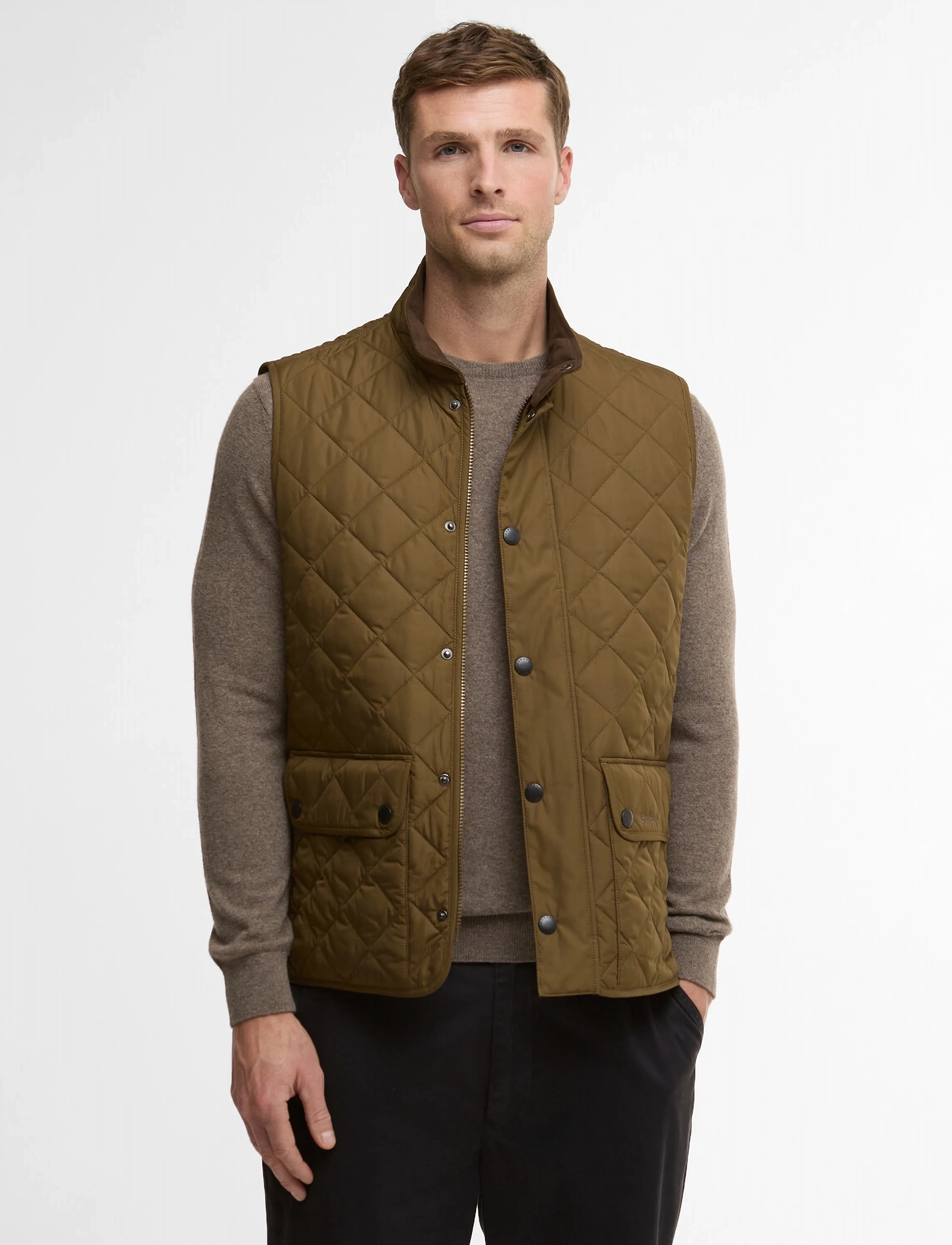 Barbour Barbour Lowerdale Gile - Kamizelki - BEECH / khaki/green