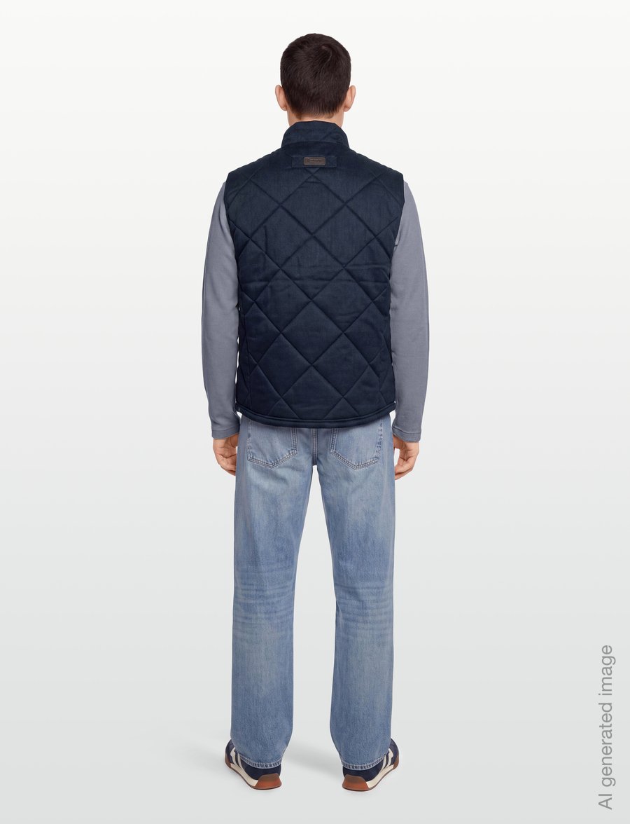 Barbour - Barbour Winter Finn Gilet - vestid - dark navy - 4