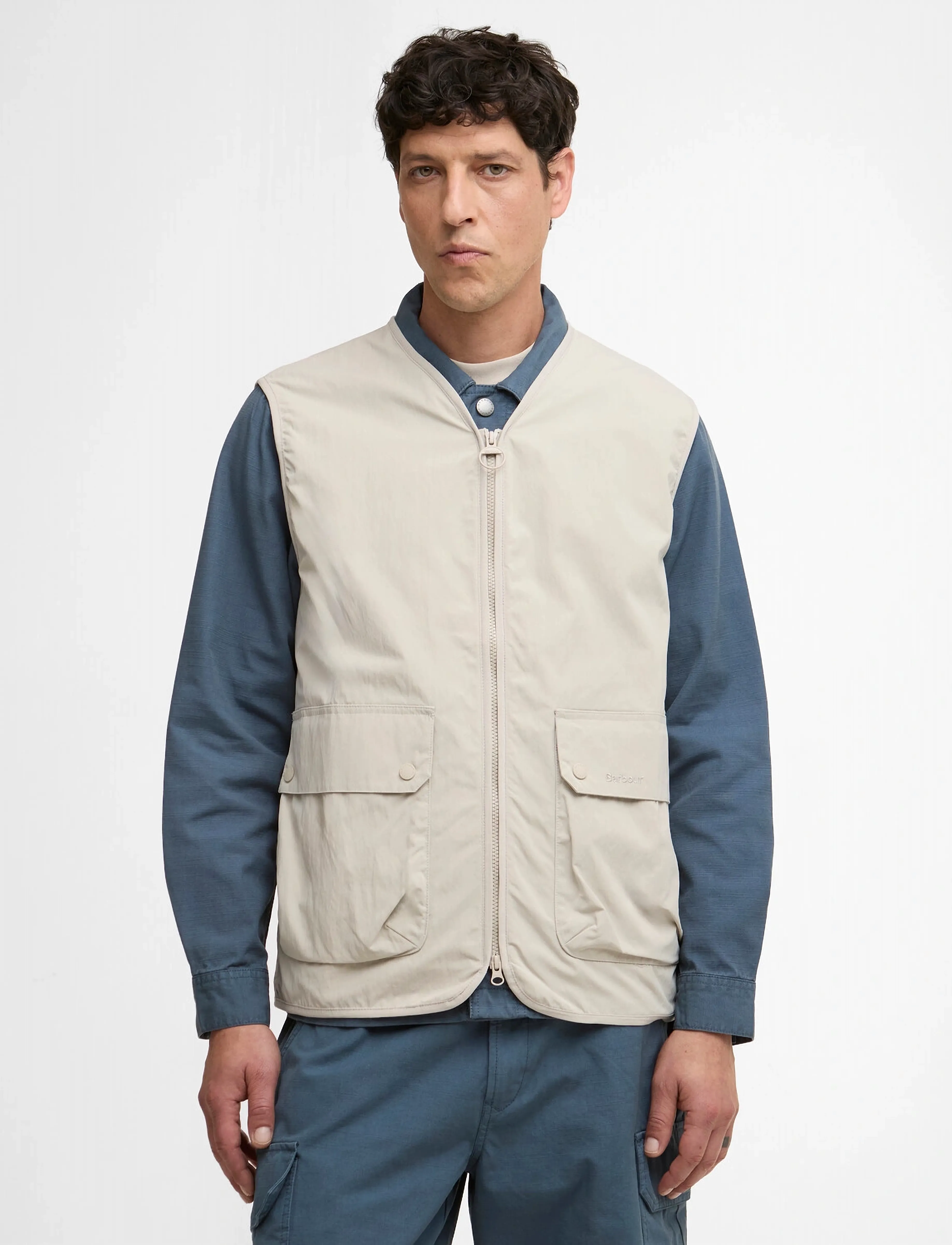 Barbour Barbour Flyweight Gile, L, Cream, Overtøj > Veste, Herre