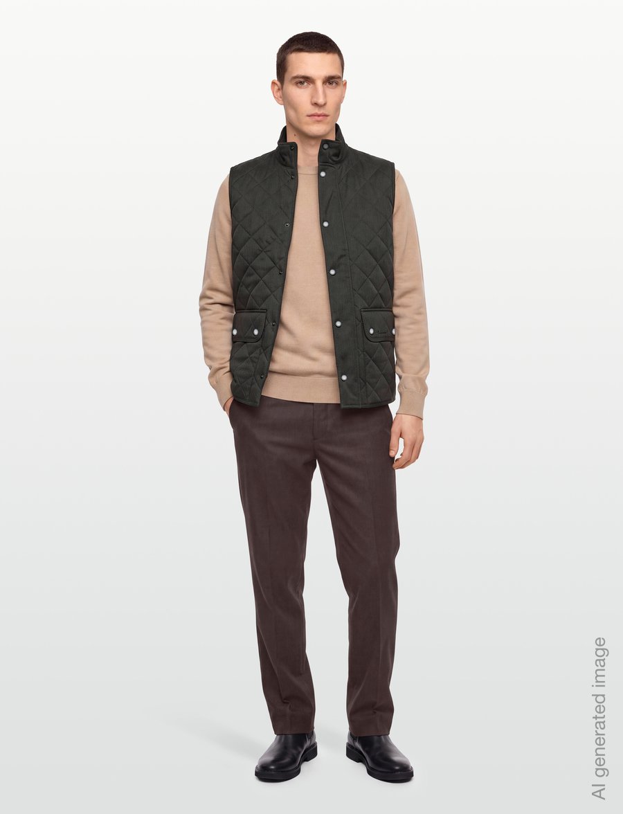 Barbour - Barbour Lux Lowerdale Gilet - westen - dark sage - 0