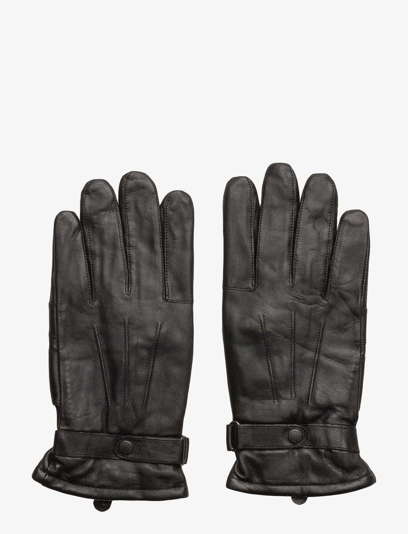 Barbour - Barbour Burnish Leather Glove - handskar & vantar - black - 0