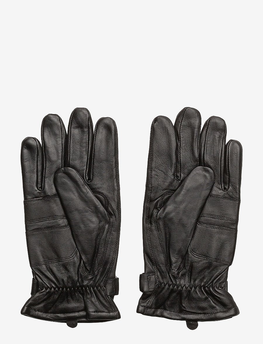 Barbour - Barbour Burnished Leather Thinsulate Gloves - shop etter anledning - black - 1