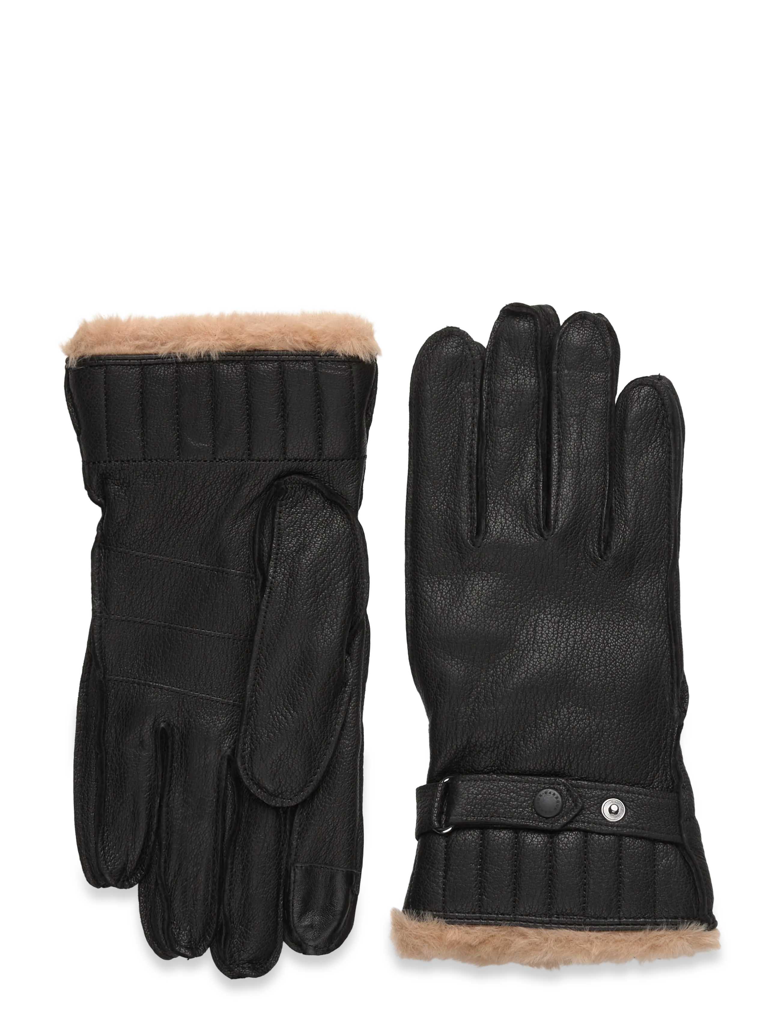 Barbour Barbour Leather Utility Gloves - Barbour - BLACK / black