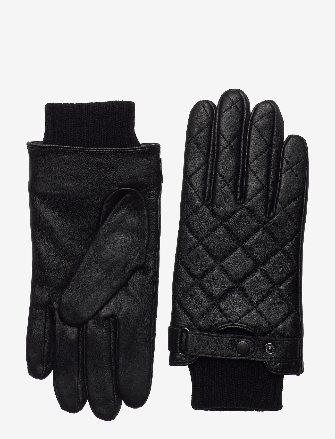 Barbour - Barbour Quilt Leather Glove - shop efter anledning - black - 0