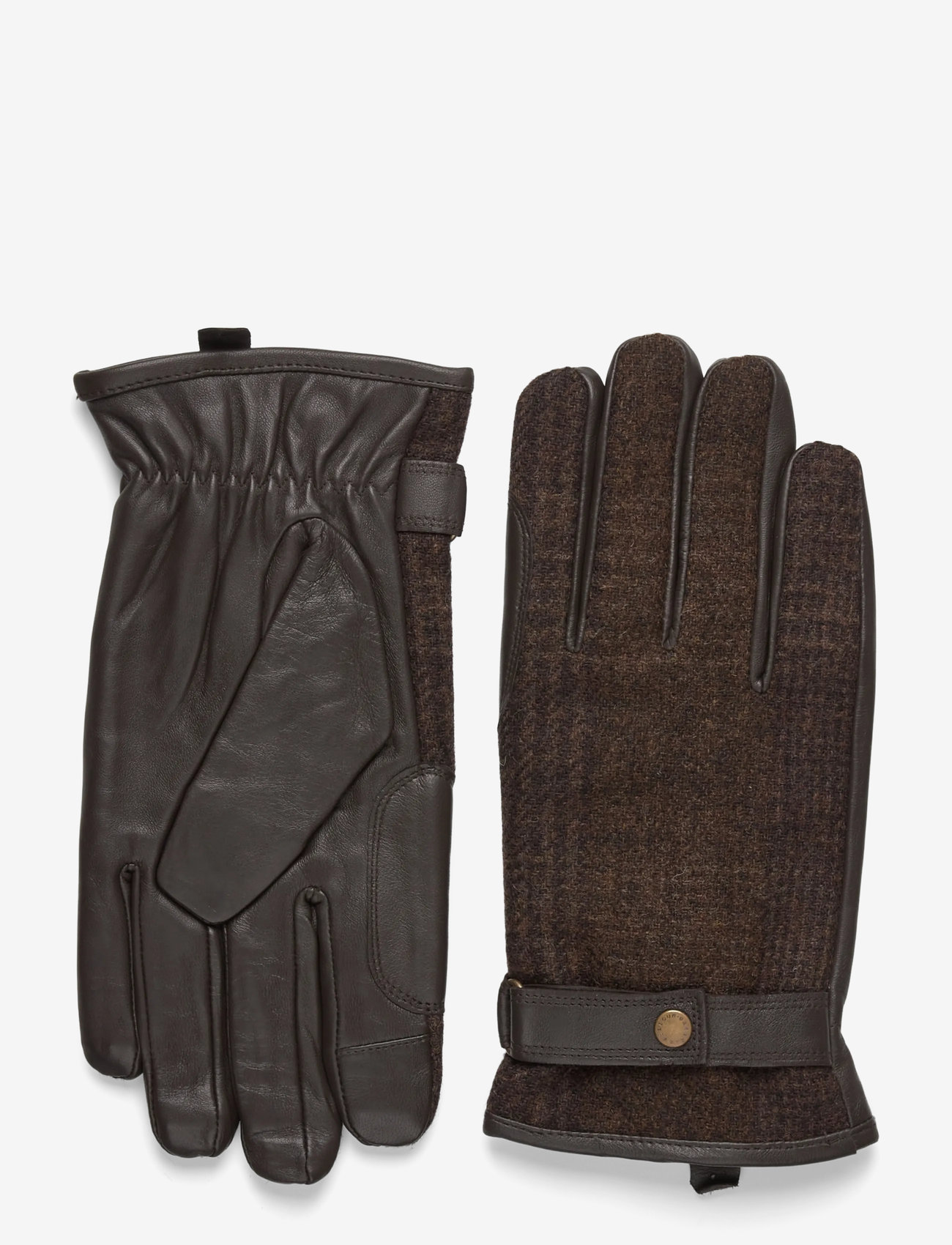 Barbour - Barbour Deveron Tweed Waterproof Gloves - handskar & vantar - brown - 0