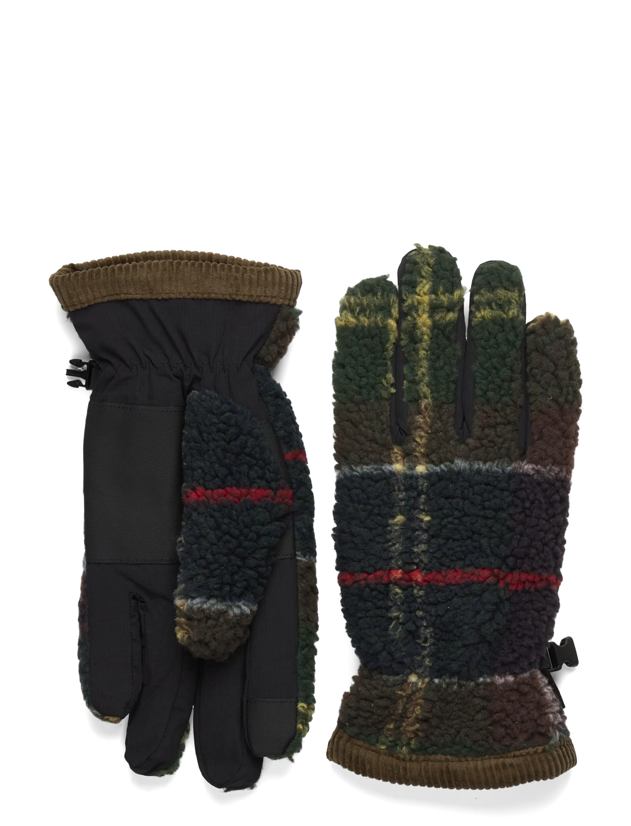 Barbour Barbour Field Tartan Fleece Gloves - Barbour - TARTAN / green